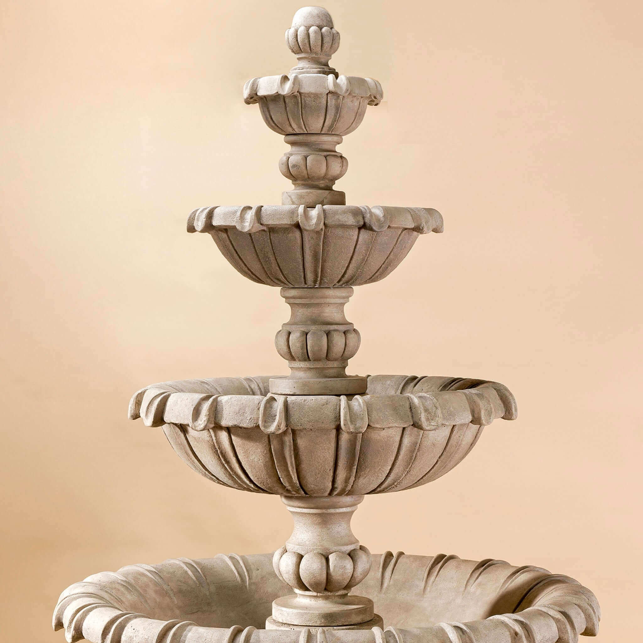 Grand Chateau 4-Tier Concrete Fountain - Giannini #1694