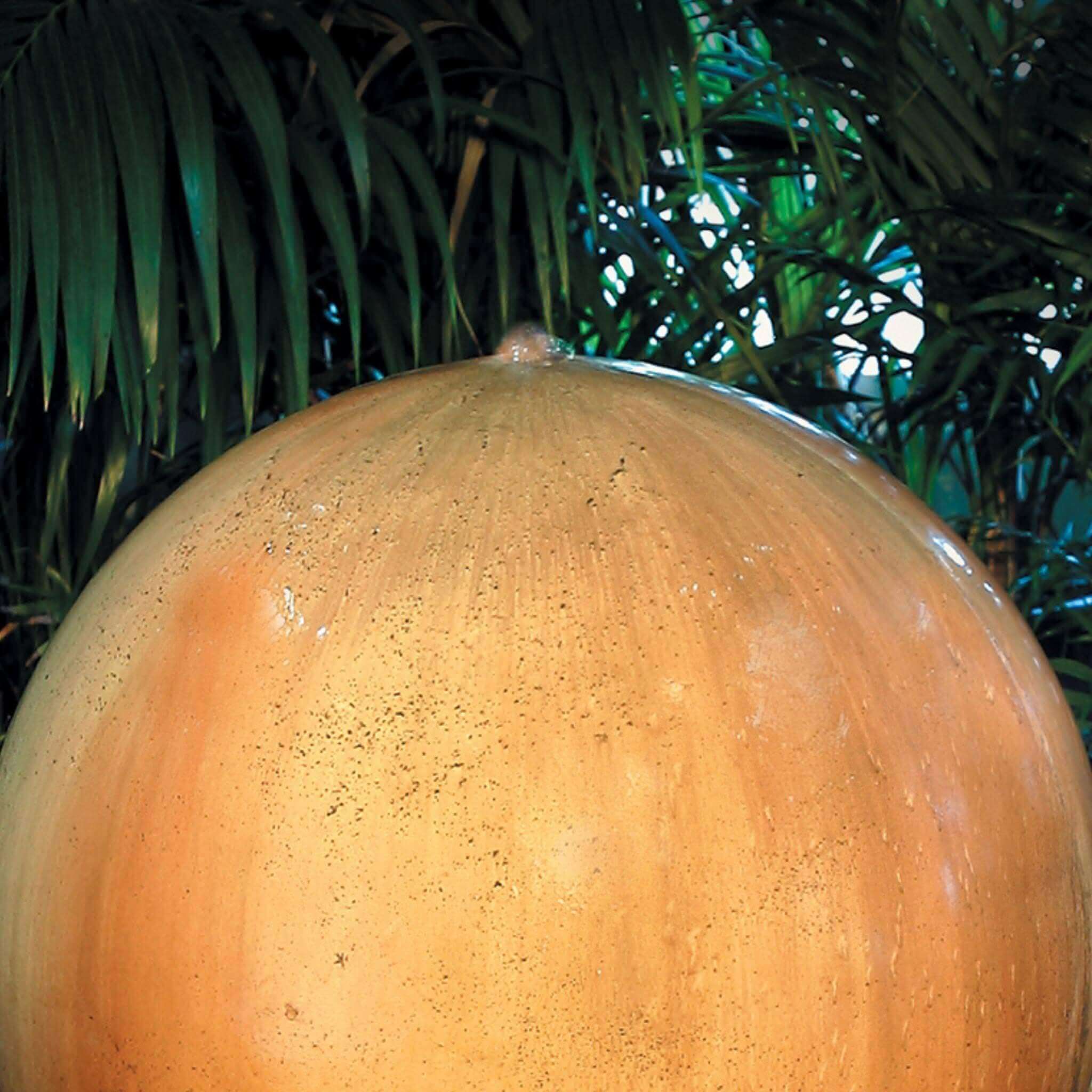 Ball & Ring Base Concrete Fountain - GIST Fountains