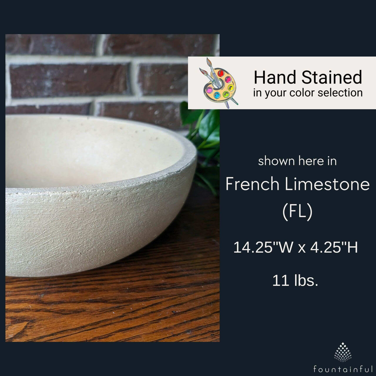 Terrace Bowl Medium Concrete Planter - Campania #P897