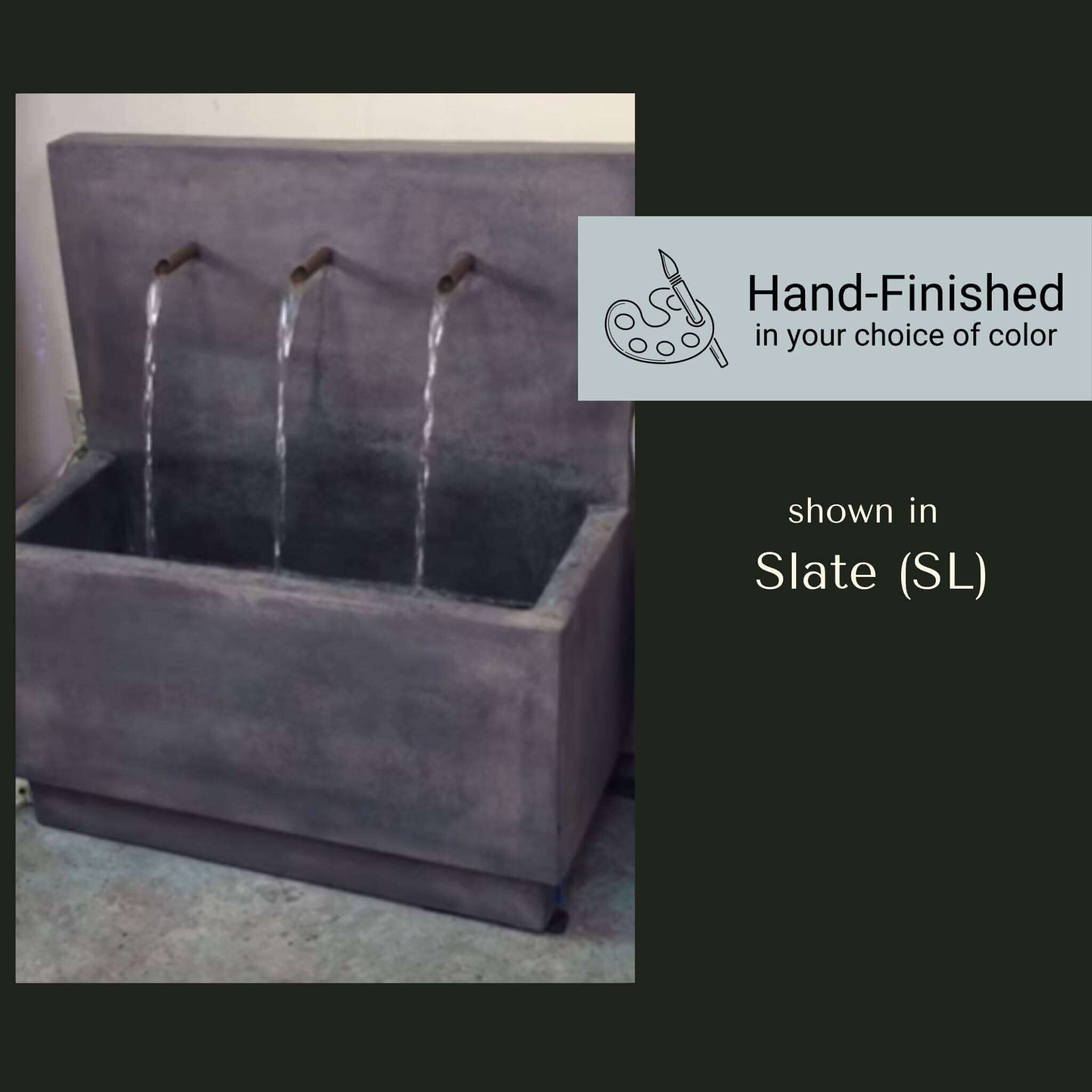 Tribus Concrete Wall Fountain - Giannini #1710