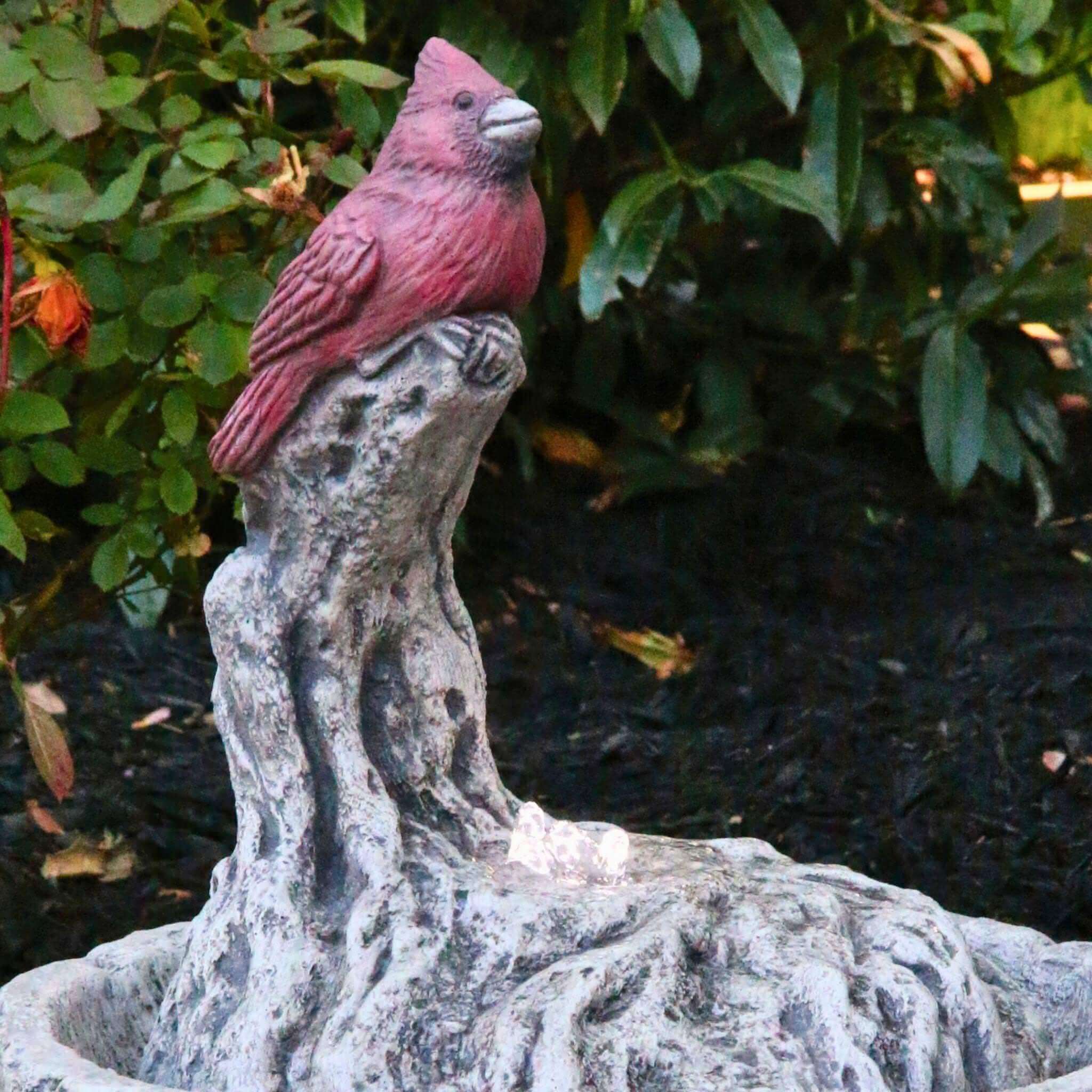 Cardinal Concrete Fountainette Parva w/Lights - Massarellis #3947