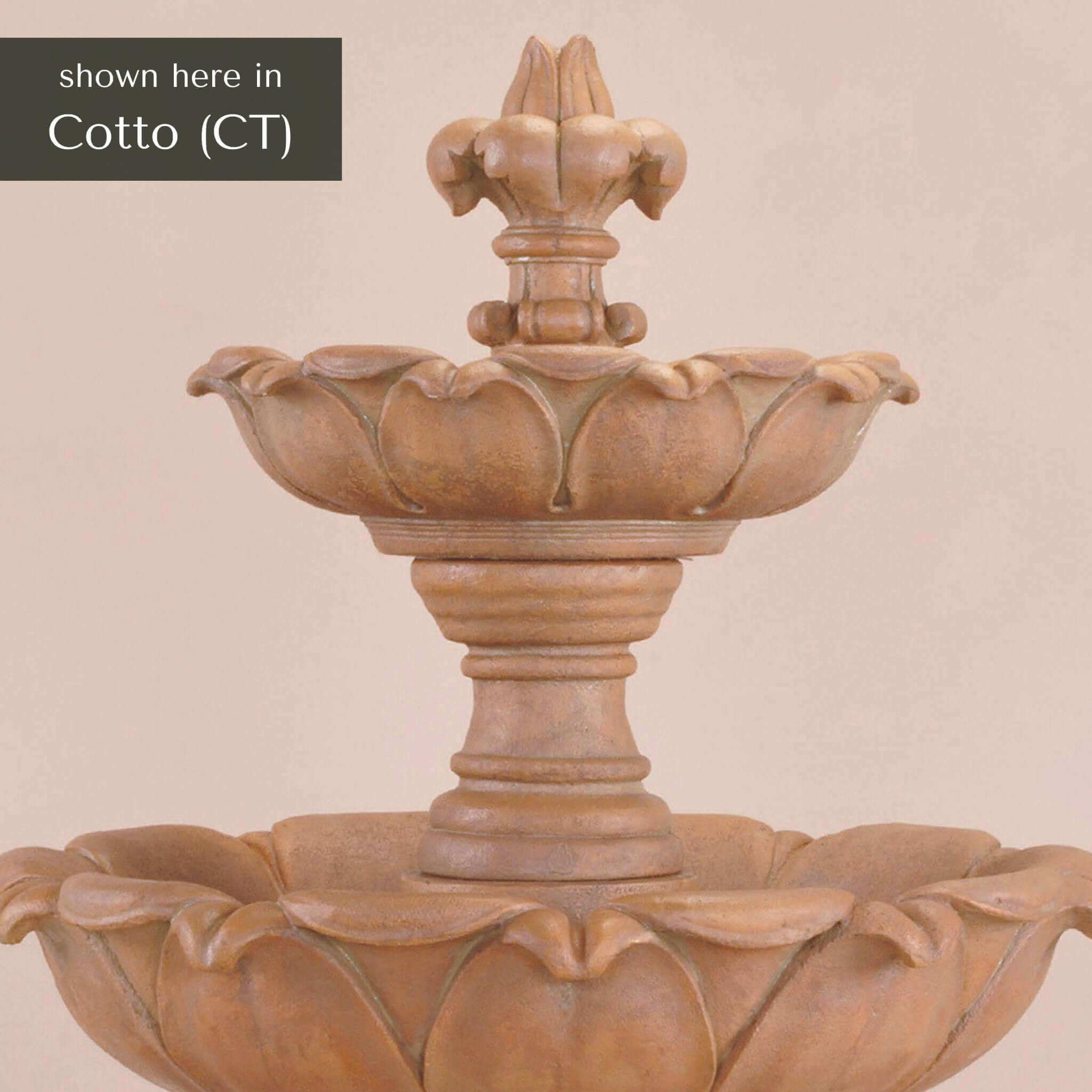 Gardenia 3-Tier Concrete Pond Fountain - Giannini #1807