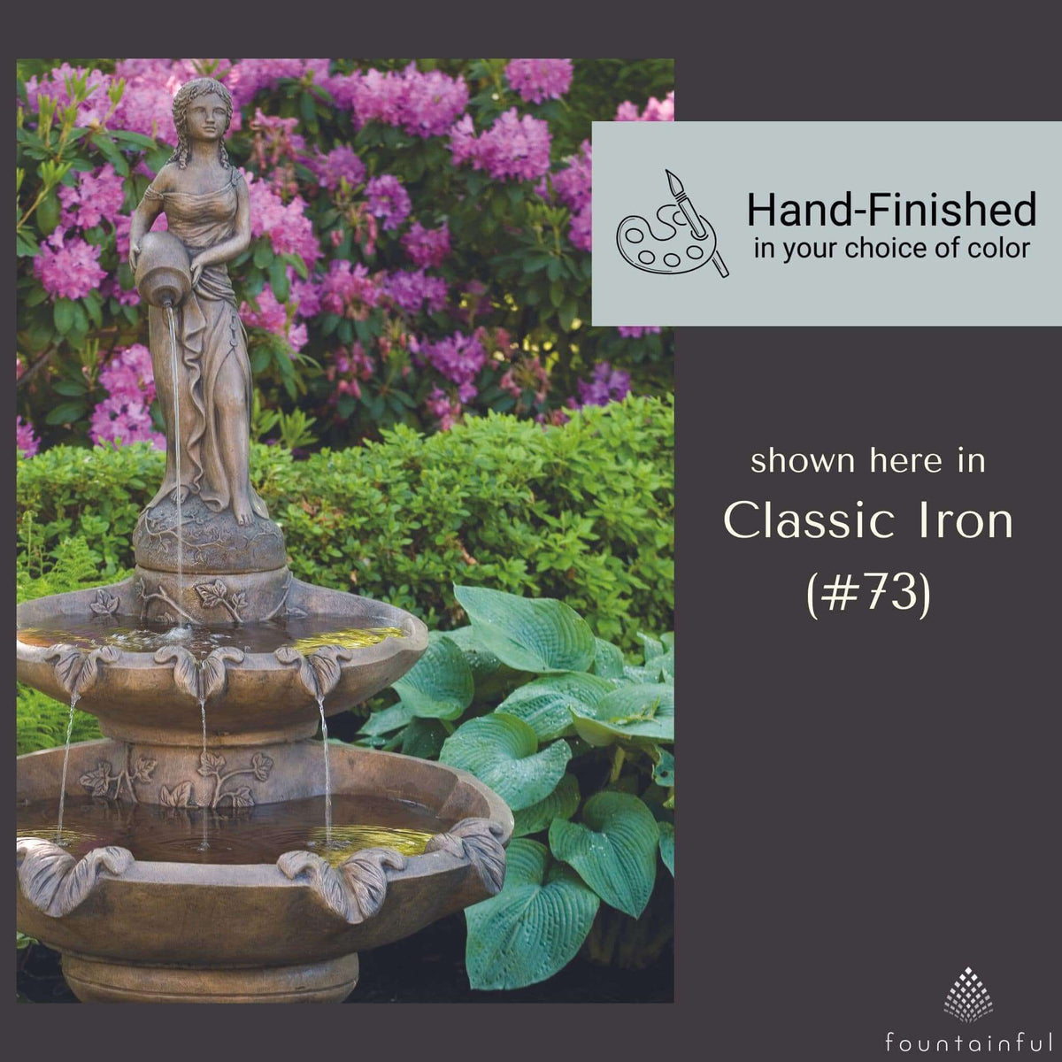 Girl Holding Jug 2-Tier Fountain - Massarellis #3445