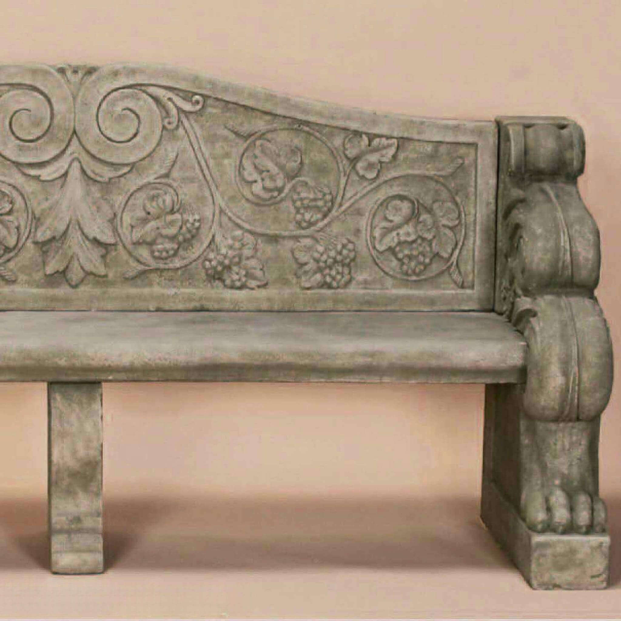 Villa Antinori Concrete Garden Bench - Giannini #558