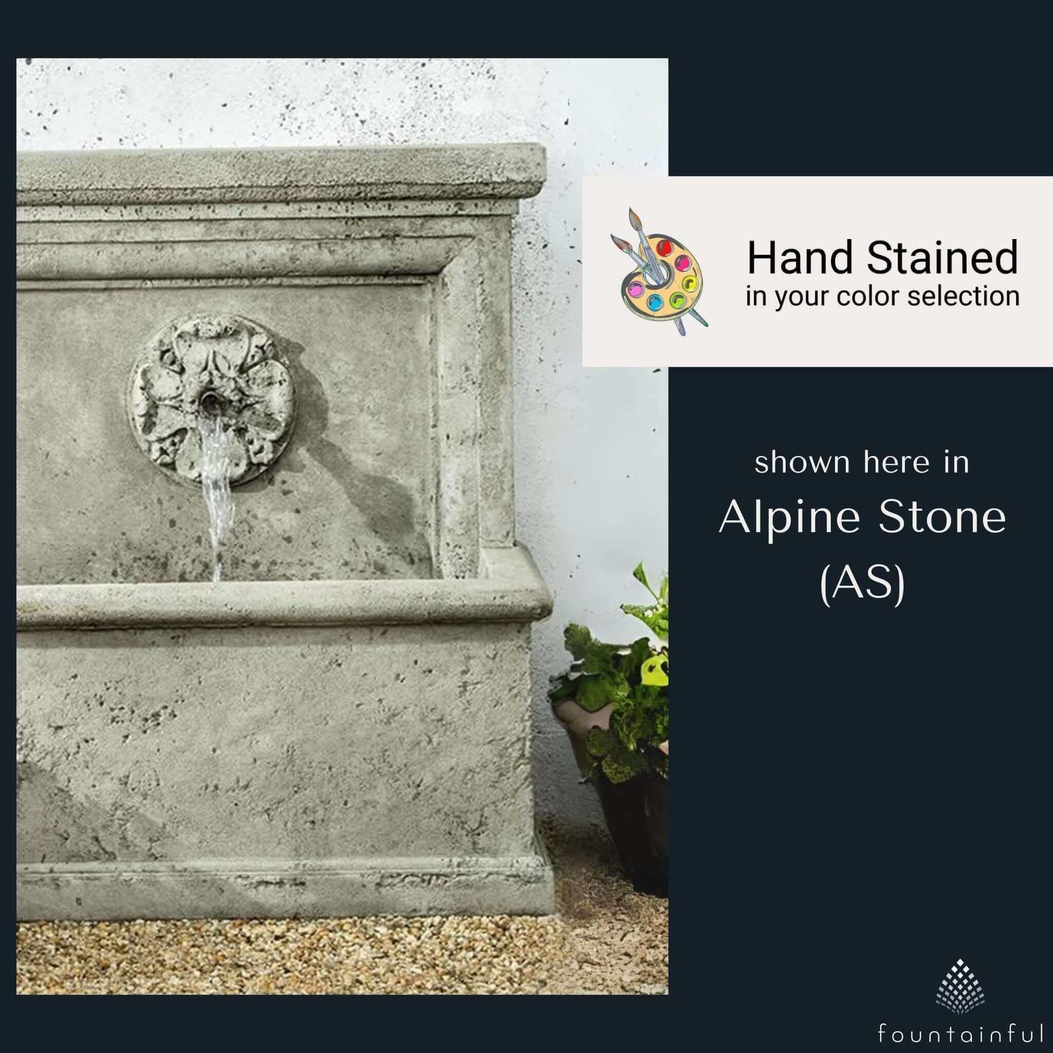 St. Aubin Concrete Wall Fountain - Campania #FT218