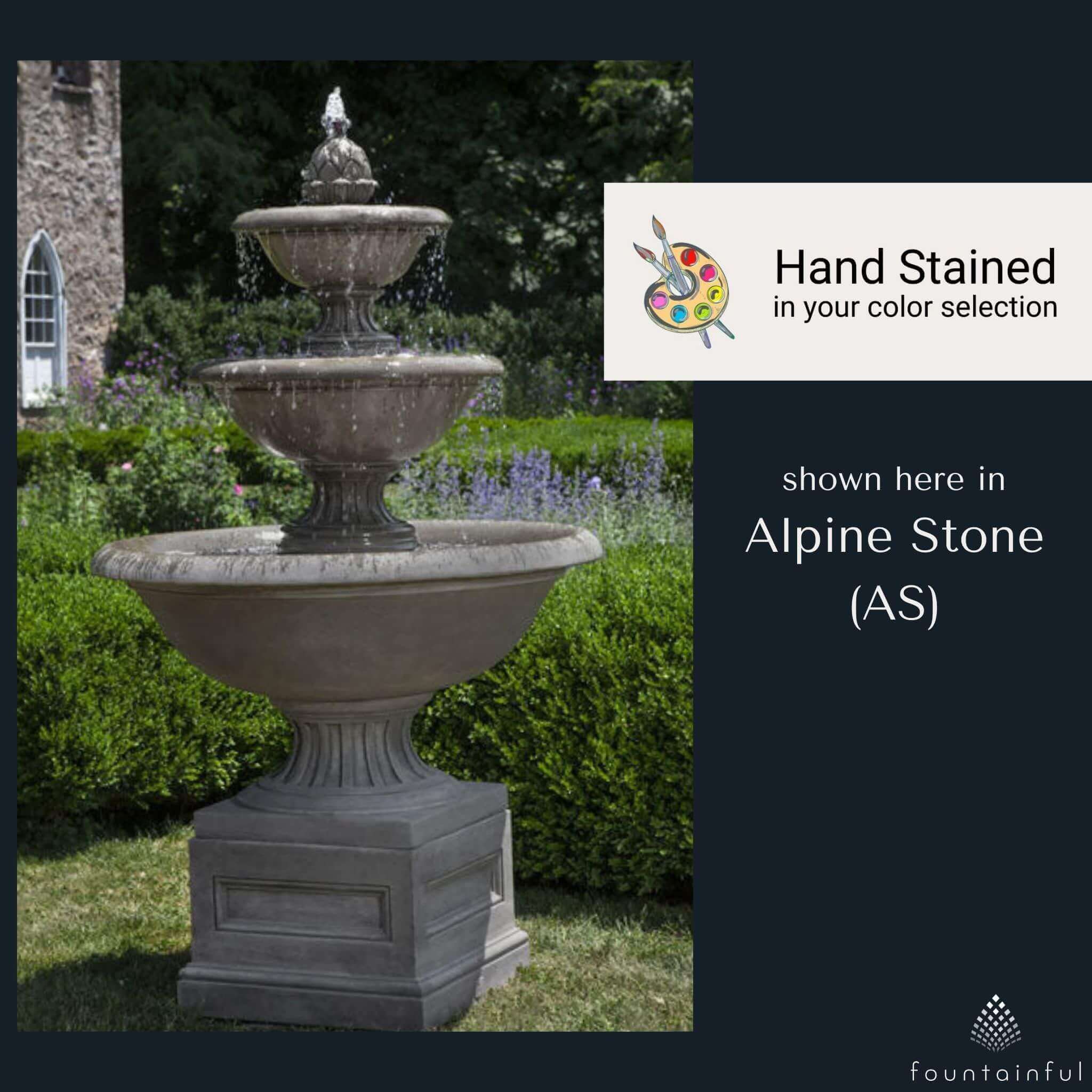 Fonthill 3-Tier Concrete Fountain - Campania #FT271