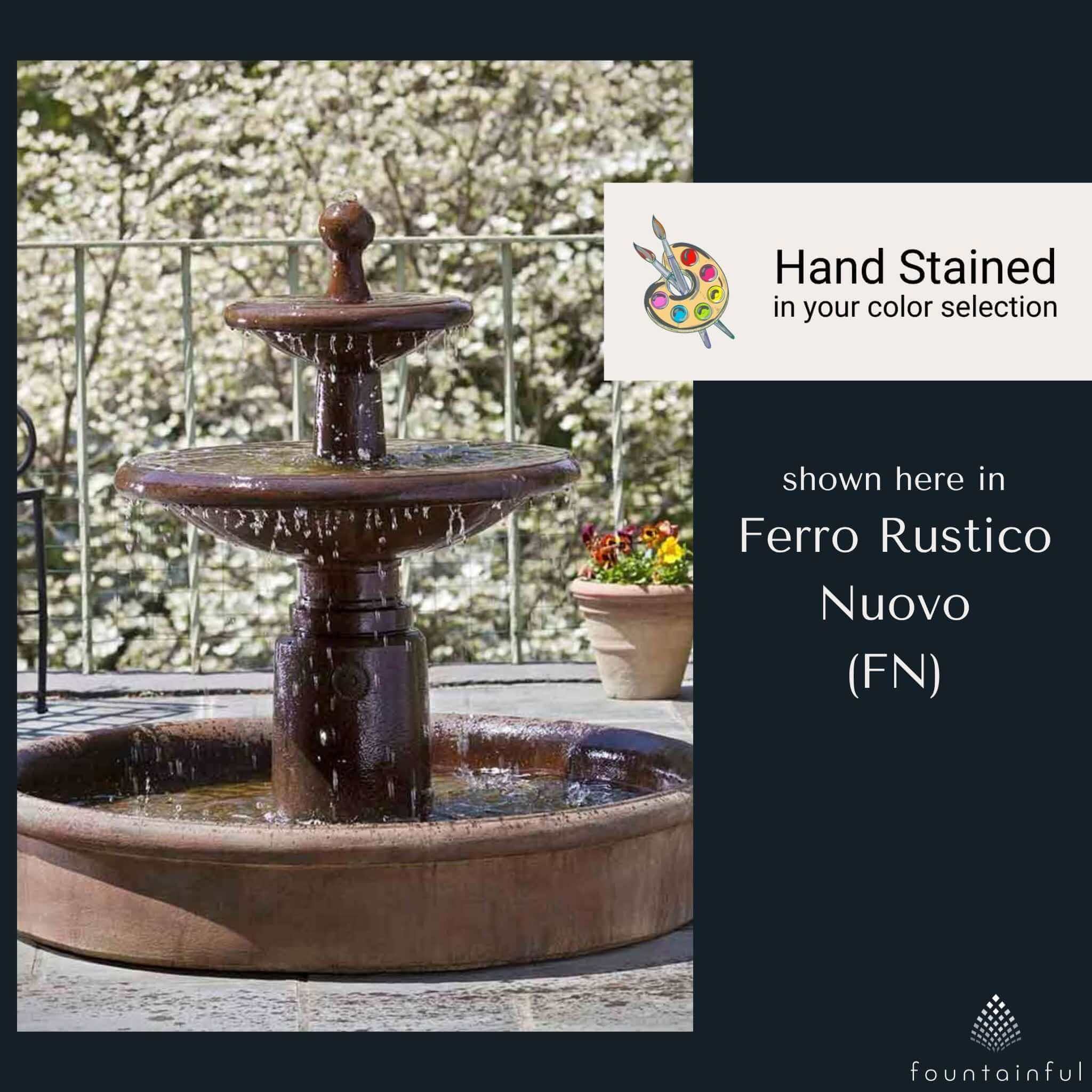 Esplanade 2-Tier Concrete Fountain - Campania #FT78