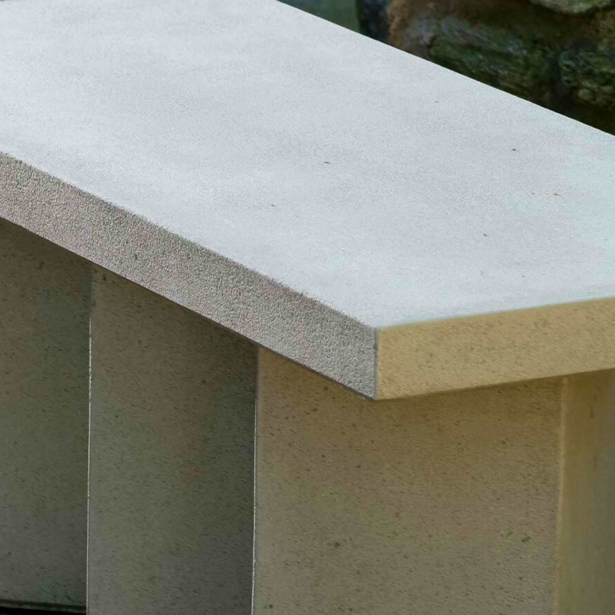 Accordion Long Concrete Garden Bench - Campania #BE151