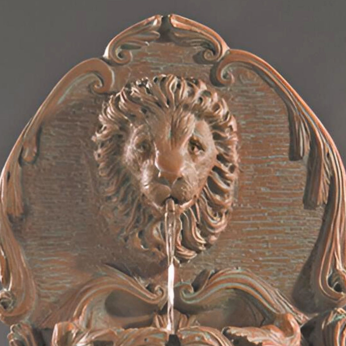Lion Hanging Concrete Wall Fountain - Fiore #2032