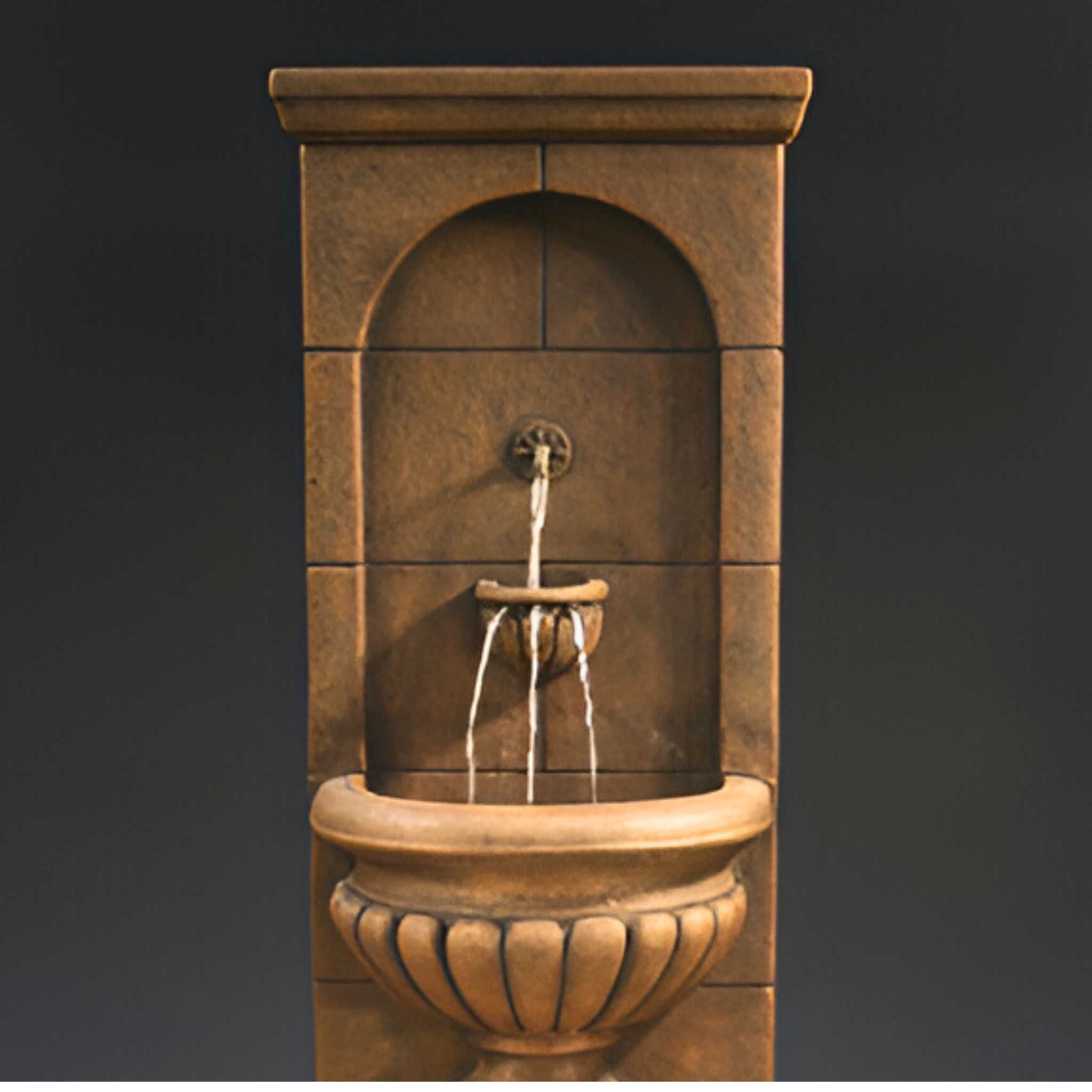 Vestibule Concrete Wall Fountain - Fiore #LG141