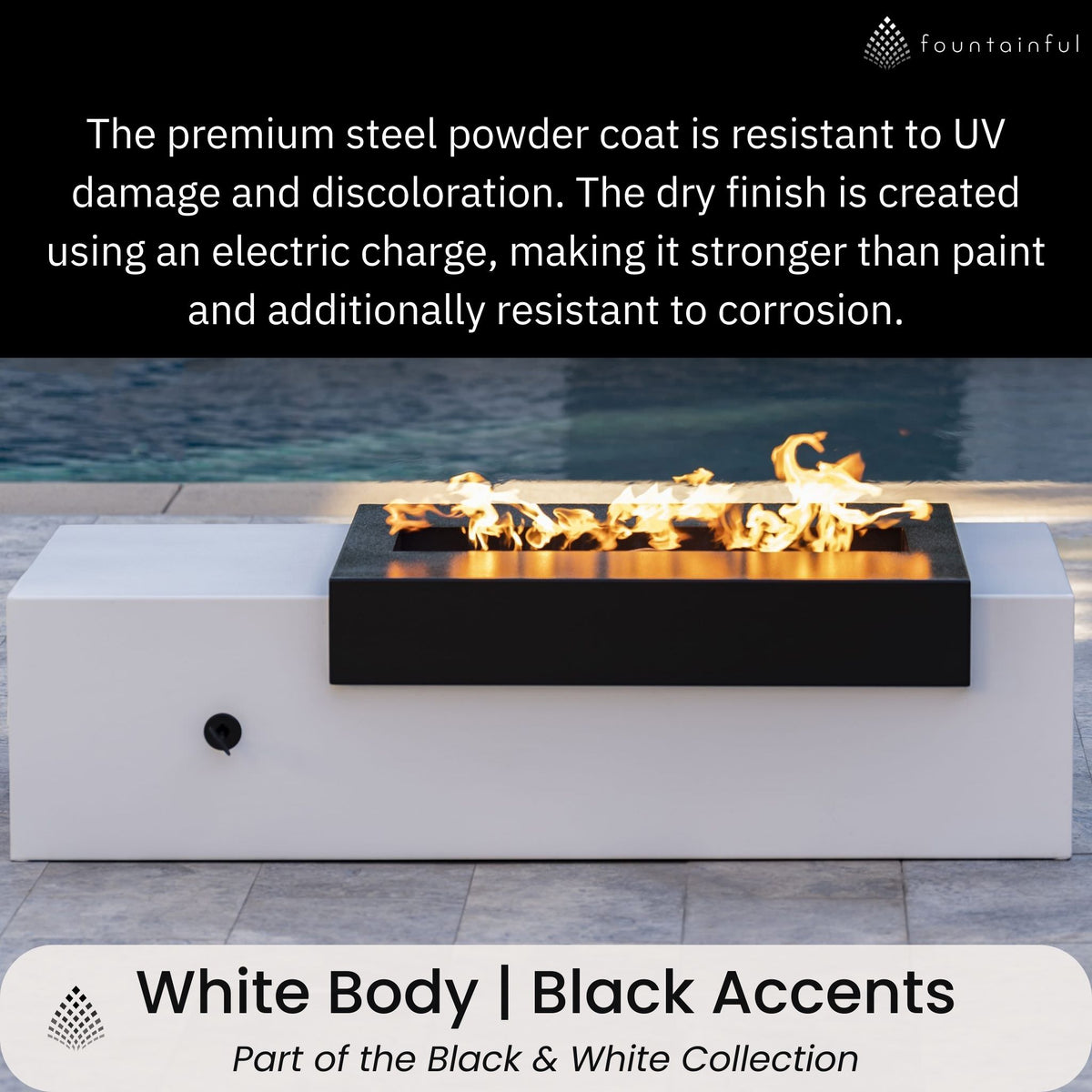 Moonstone Steel Gas Fire Pit - Outdoor Plus