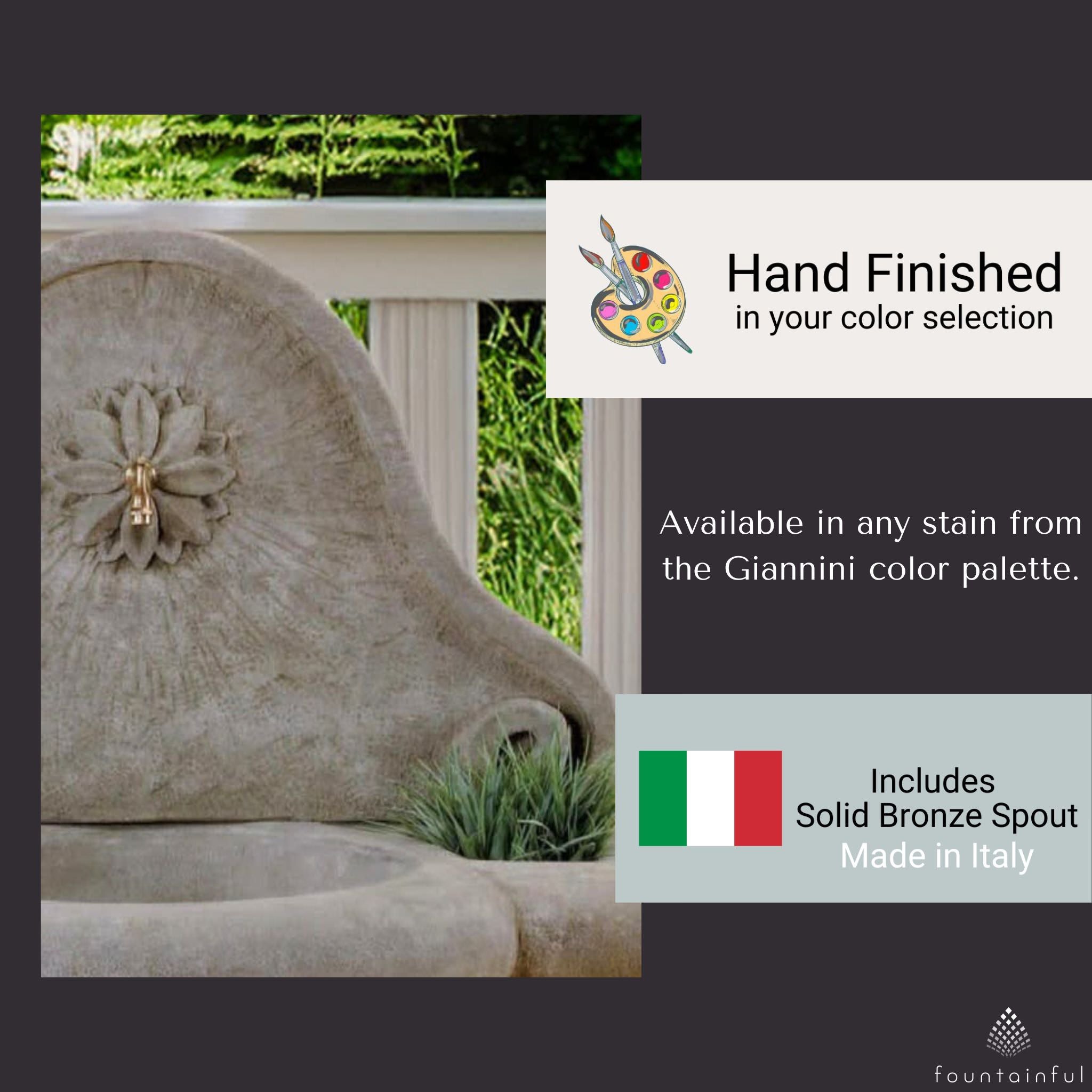 Provence Concrete Wall Fountain - Giannini #1222