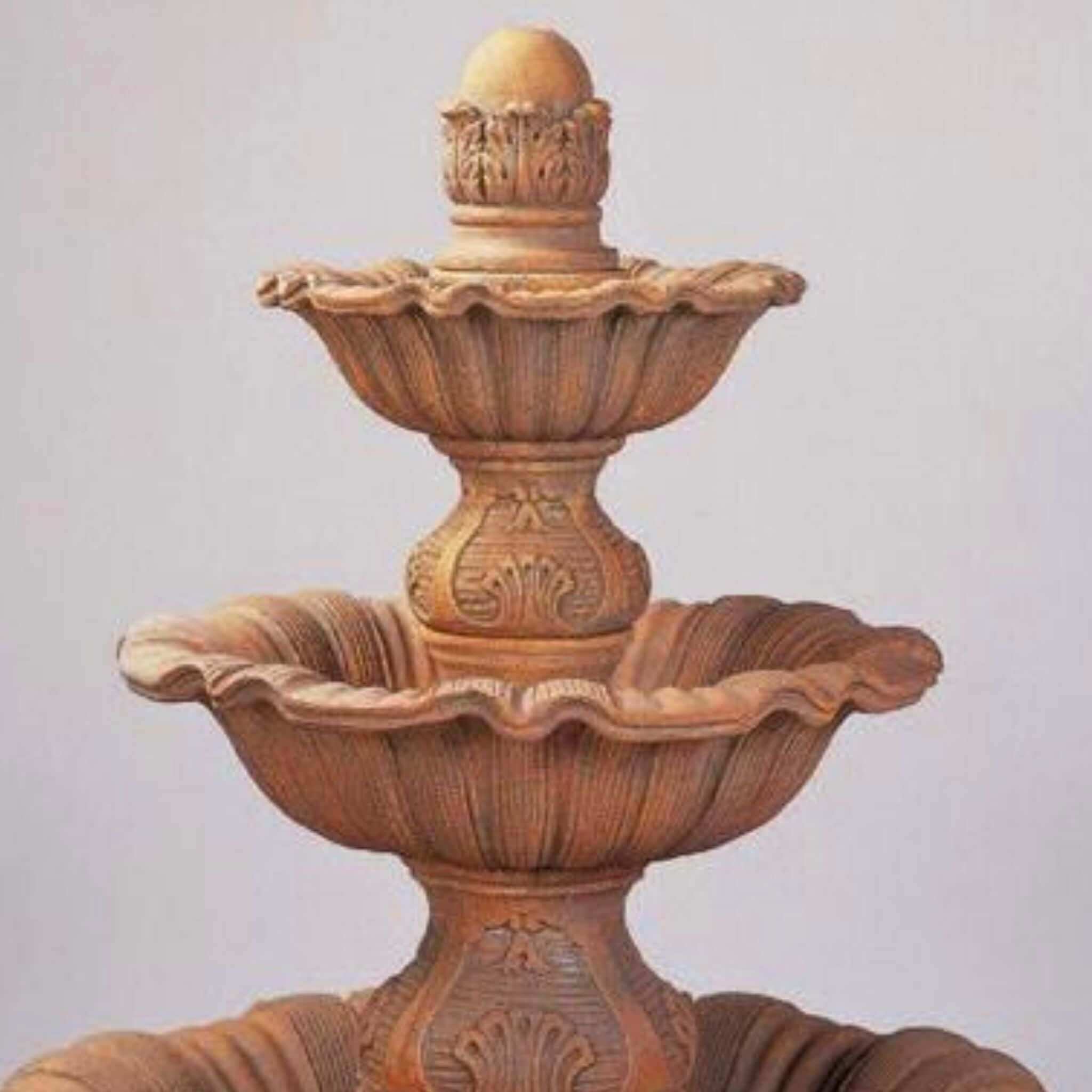 Regina 3-Tier Concrete Fountain - Giannini #1027