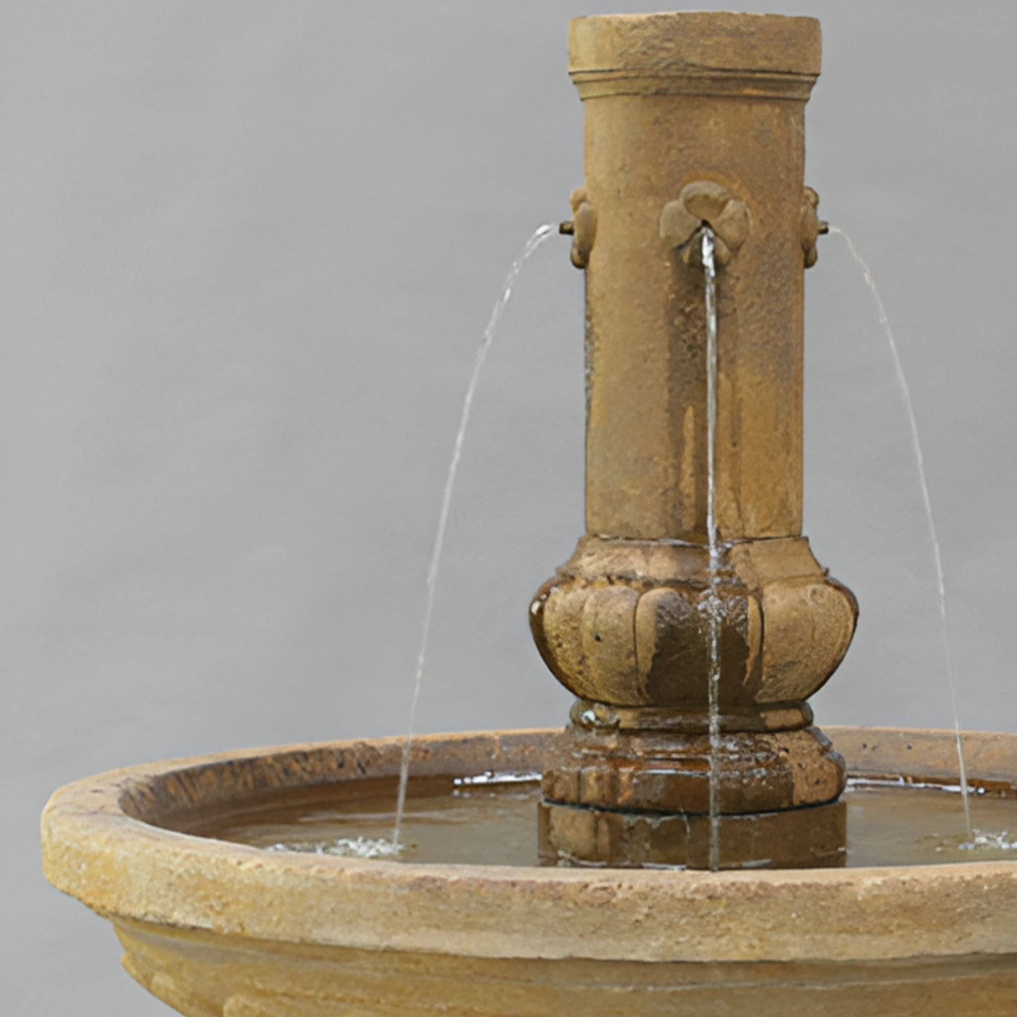 Athenian Concrete Garden Fountain - Fiore #LG135