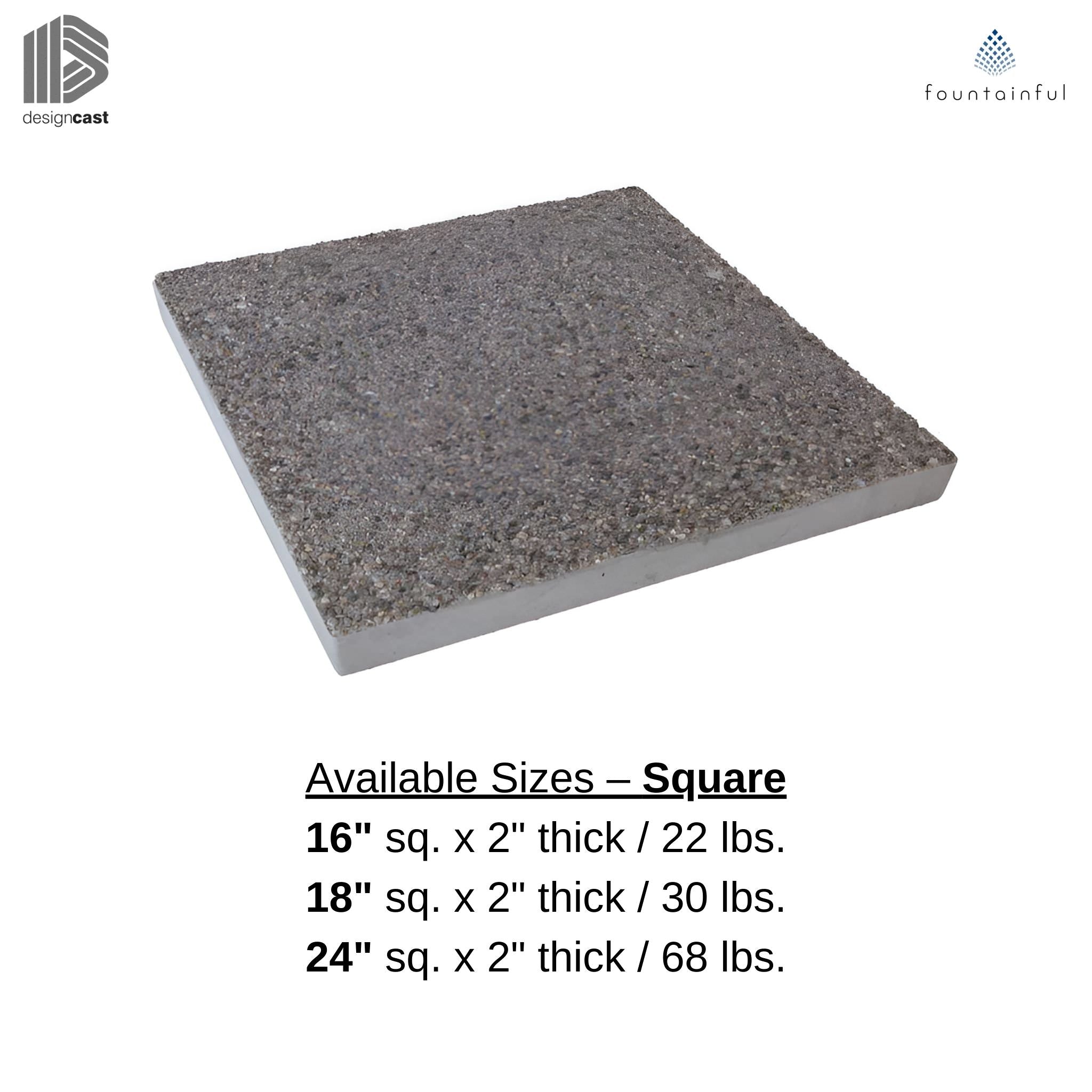 Exposed Aggregate Concrete Stepping Stones | 14-stone/Pallet
