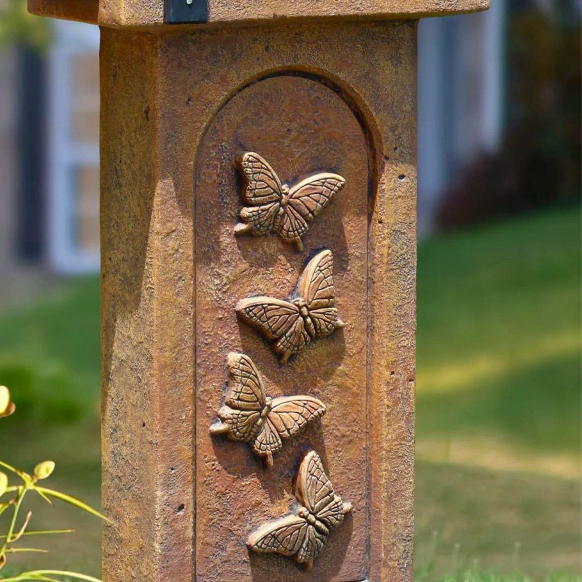 Butterfly Concrete Mailbox - Massarellis #4736