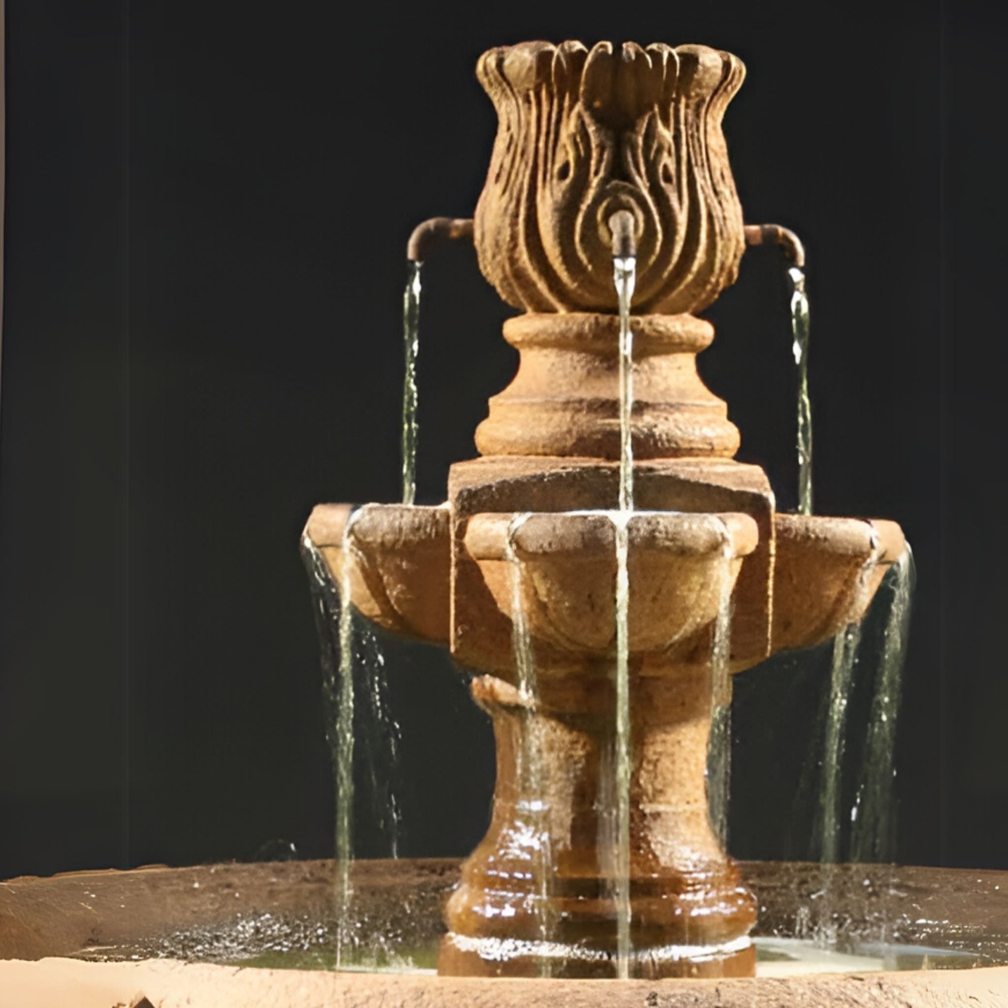 The Assisi Tiered Concrete Fountain - Fiore #2148