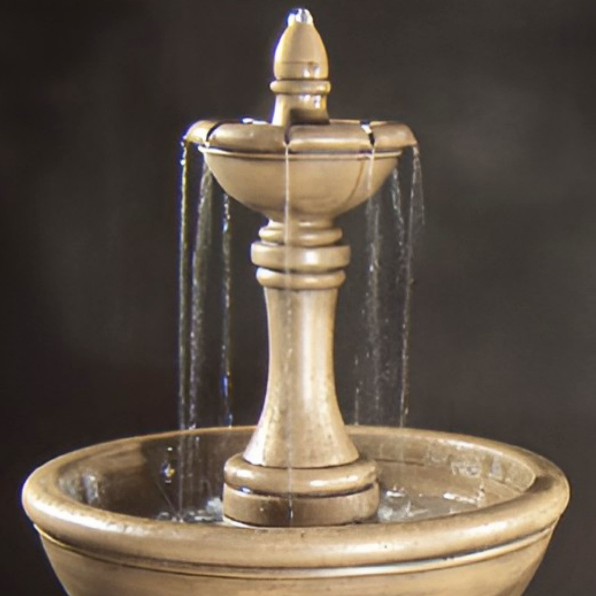 Vinci 2-Tier Concrete Fountain - Fiore #204