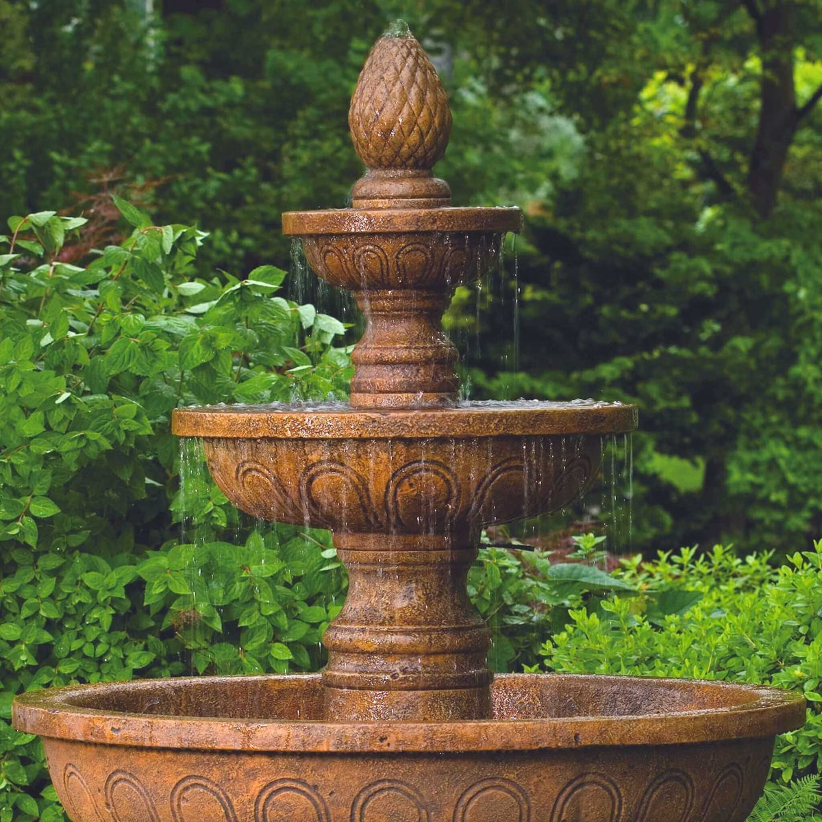 Pavasa 3-Tier Concrete Fountain - Massarellis #3695