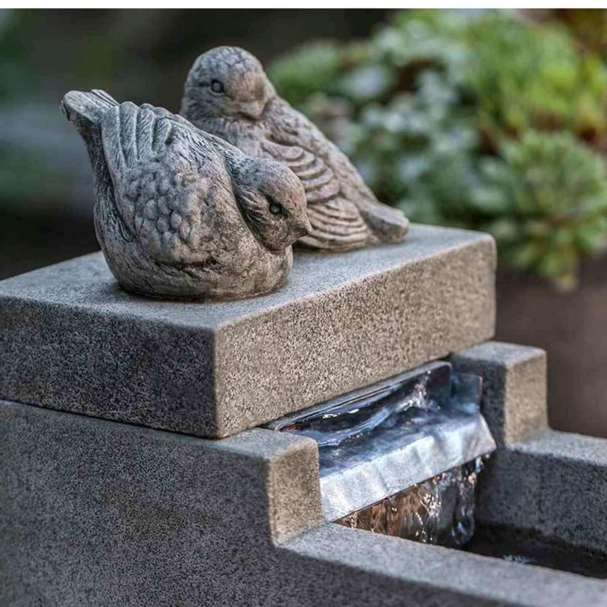 Mini Element Bird Concrete Fountain - Campania #FT252