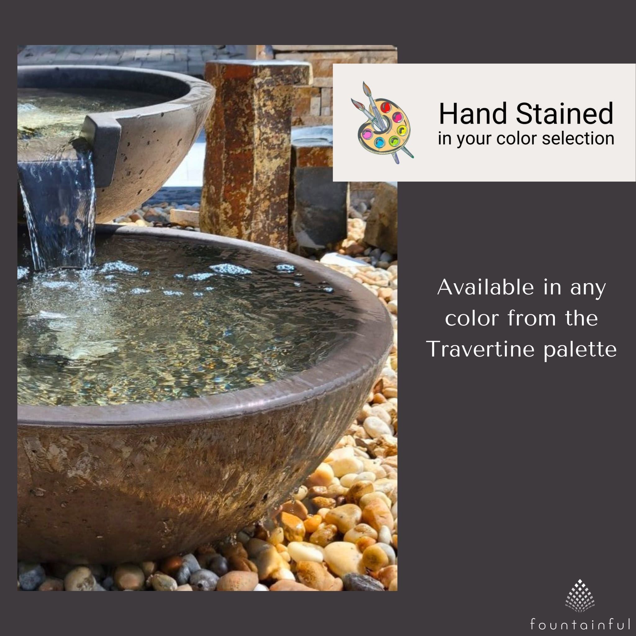 Double Bowl Spillway Concrete Fountain - Complete Kit