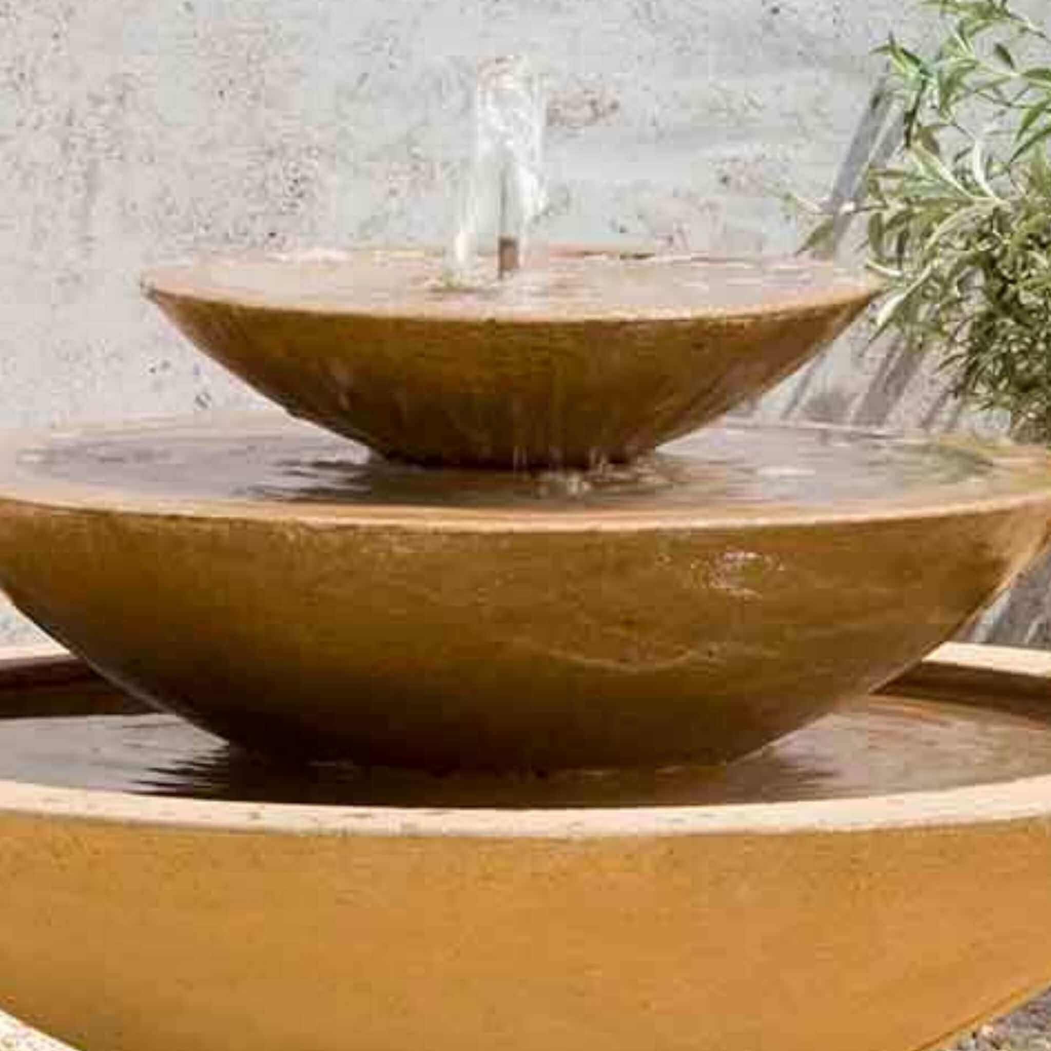 Cascade 3-Tier Concrete Fountain - Campania #FT131