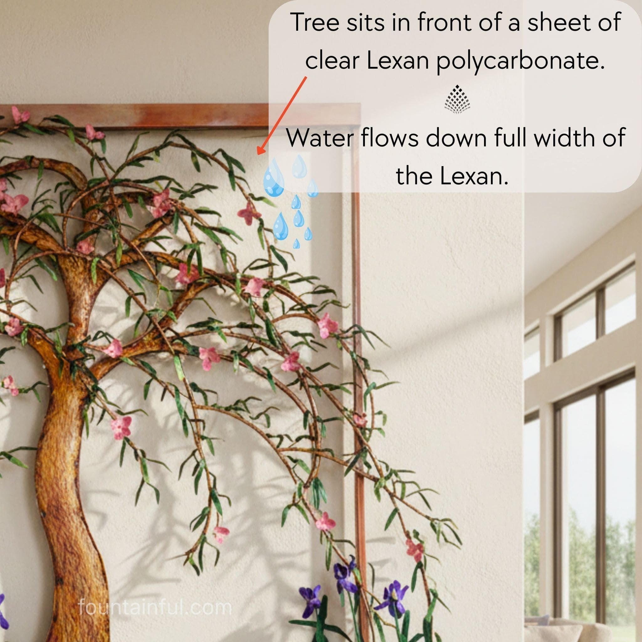 Spring Willow Copper Wall Fountain - CHG