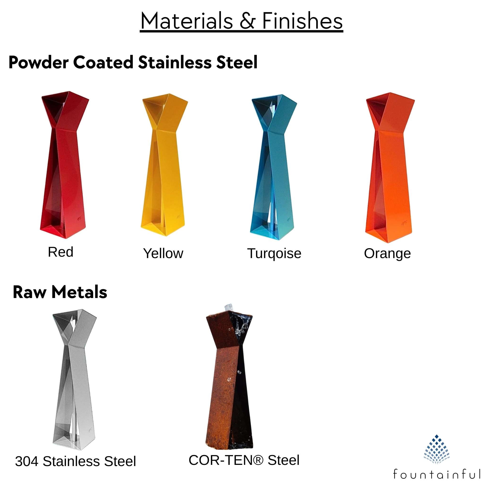 X4 Modern Fountain in Steel