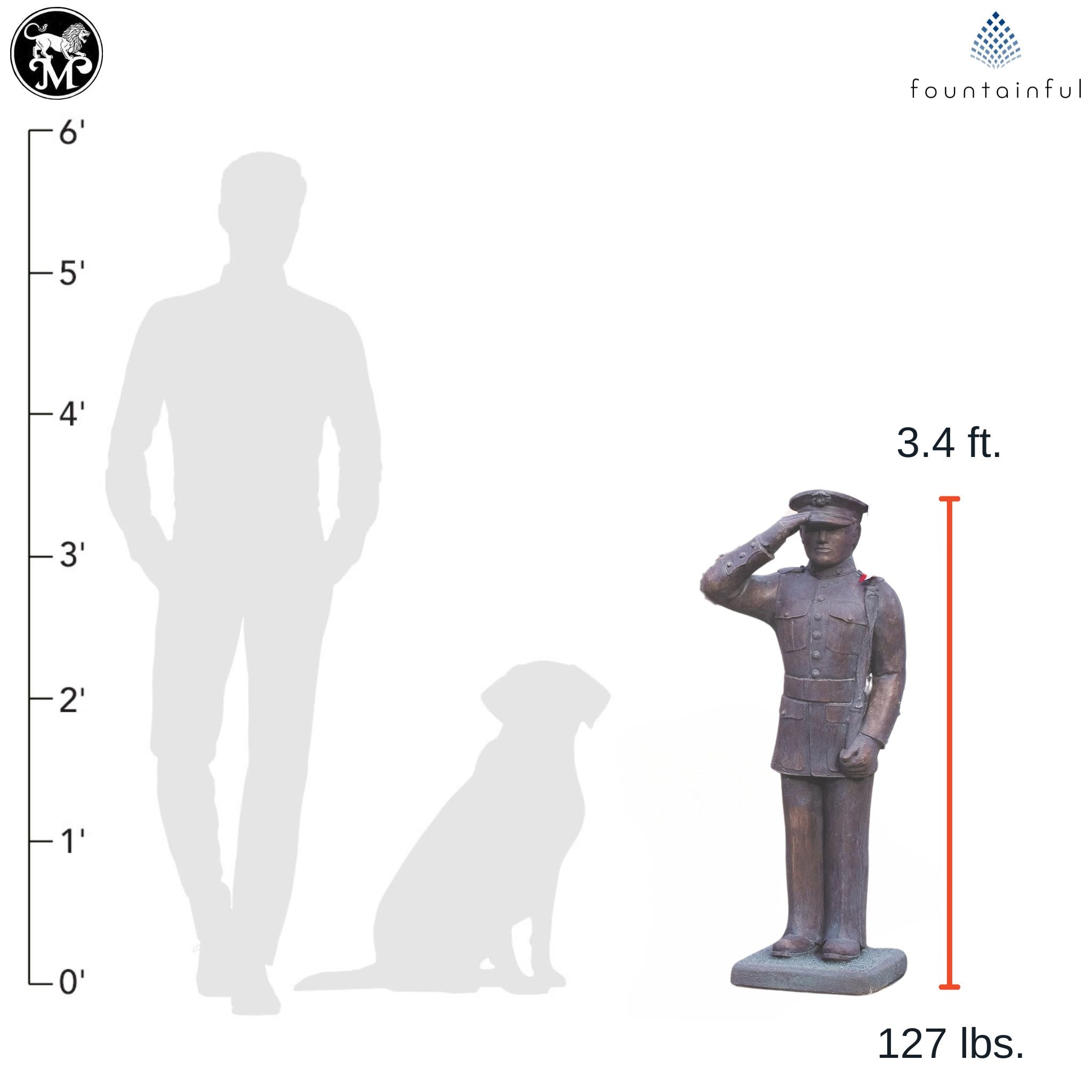 U.S. Armed Forces Concrete Garden Statues - Massarellis