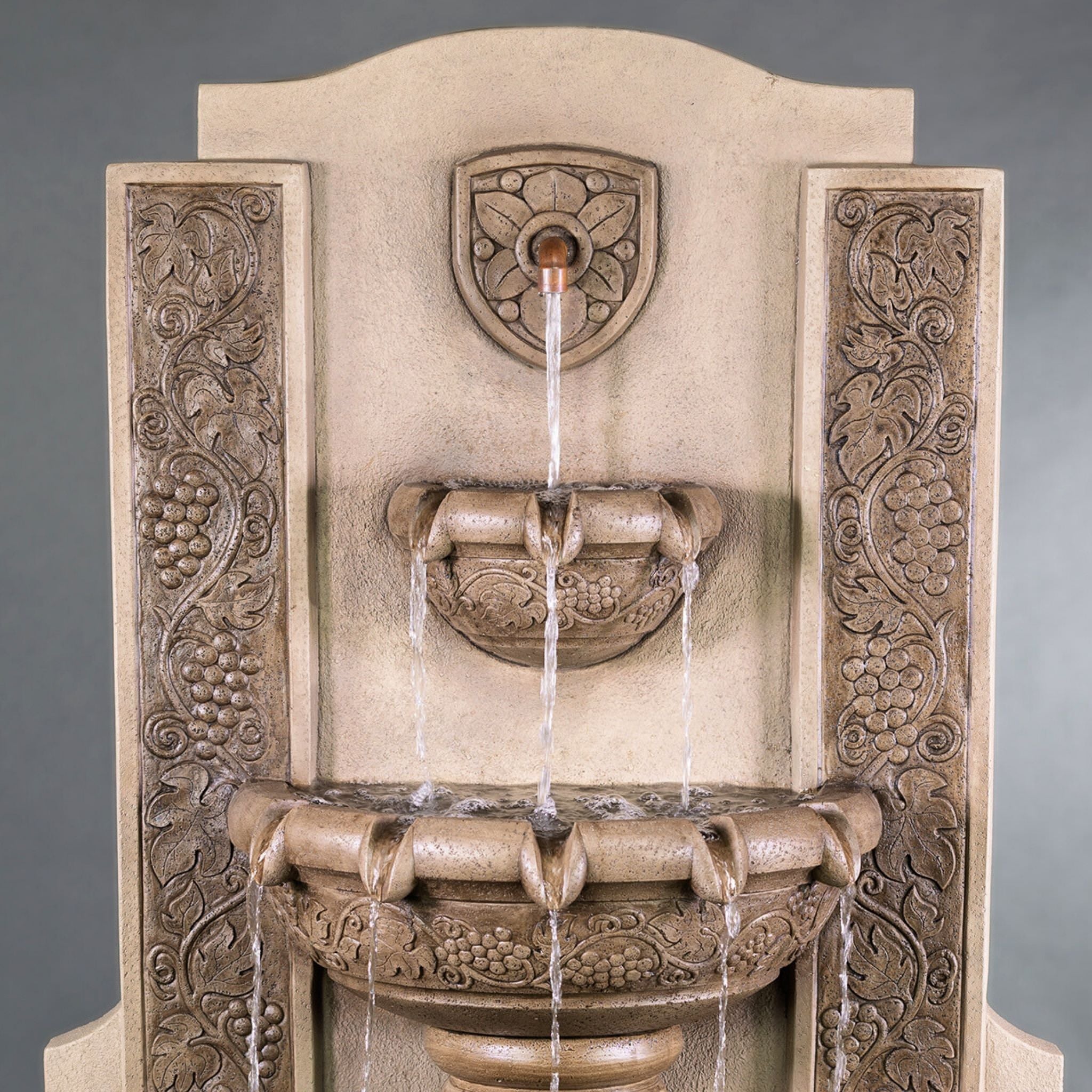 Vineyard Concrete Wall Fountain - Giannini #1838