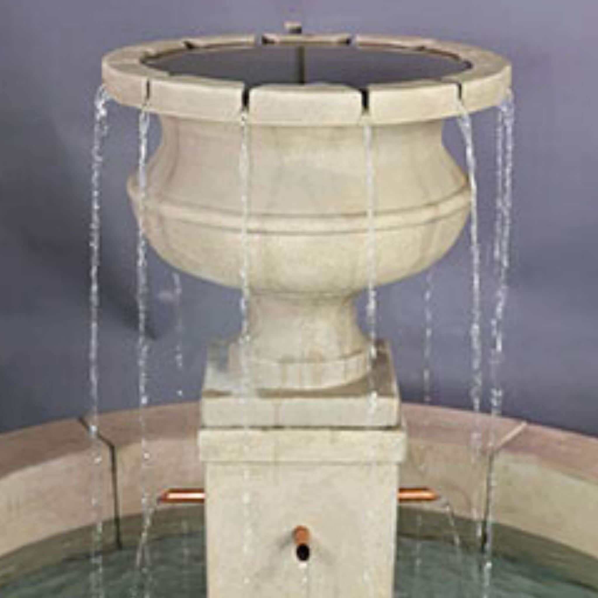 Piazza Aventino Concrete Easy Pond Fountain - Giannini #1791