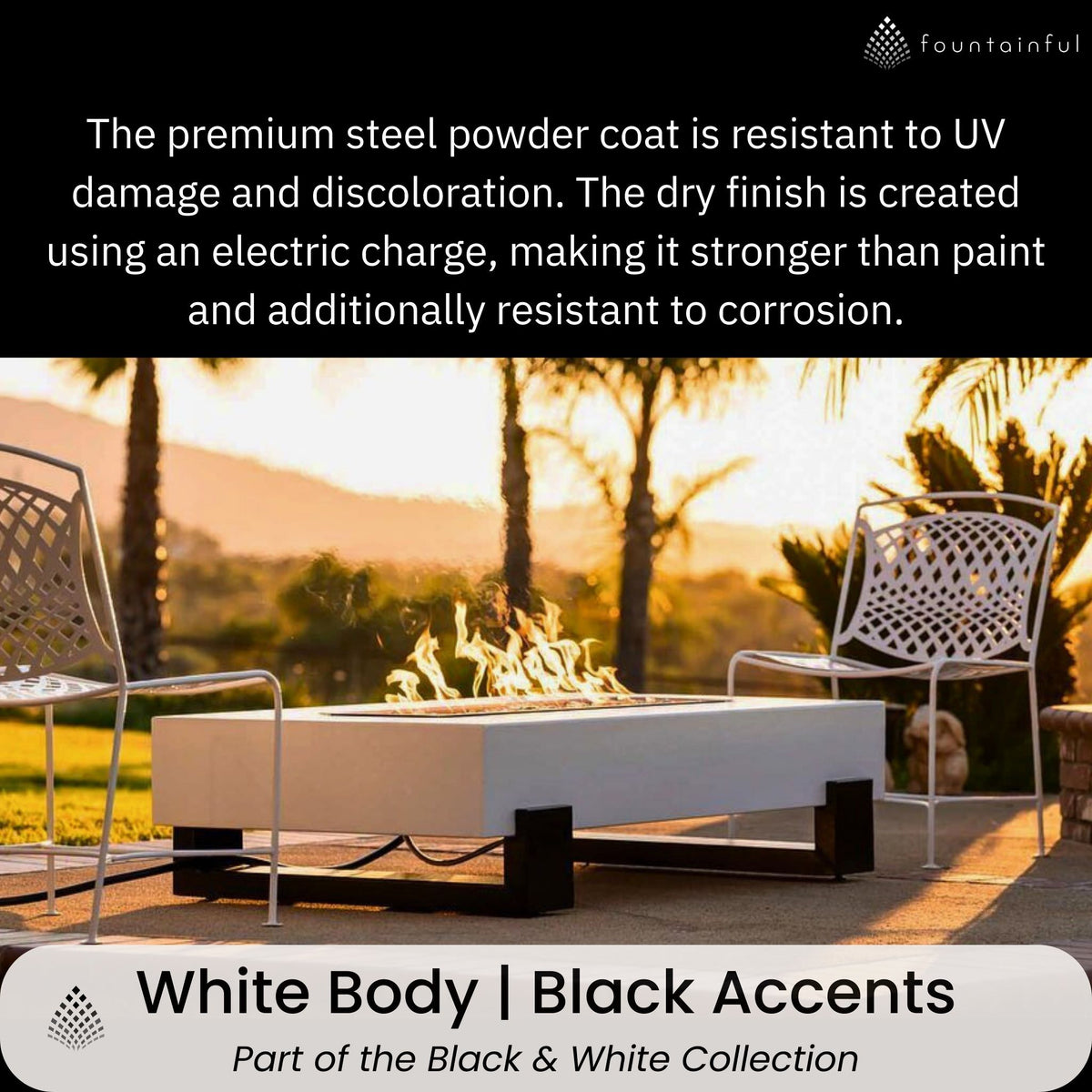 Baja Steel Gas Fire Pit - Outdoor Plus