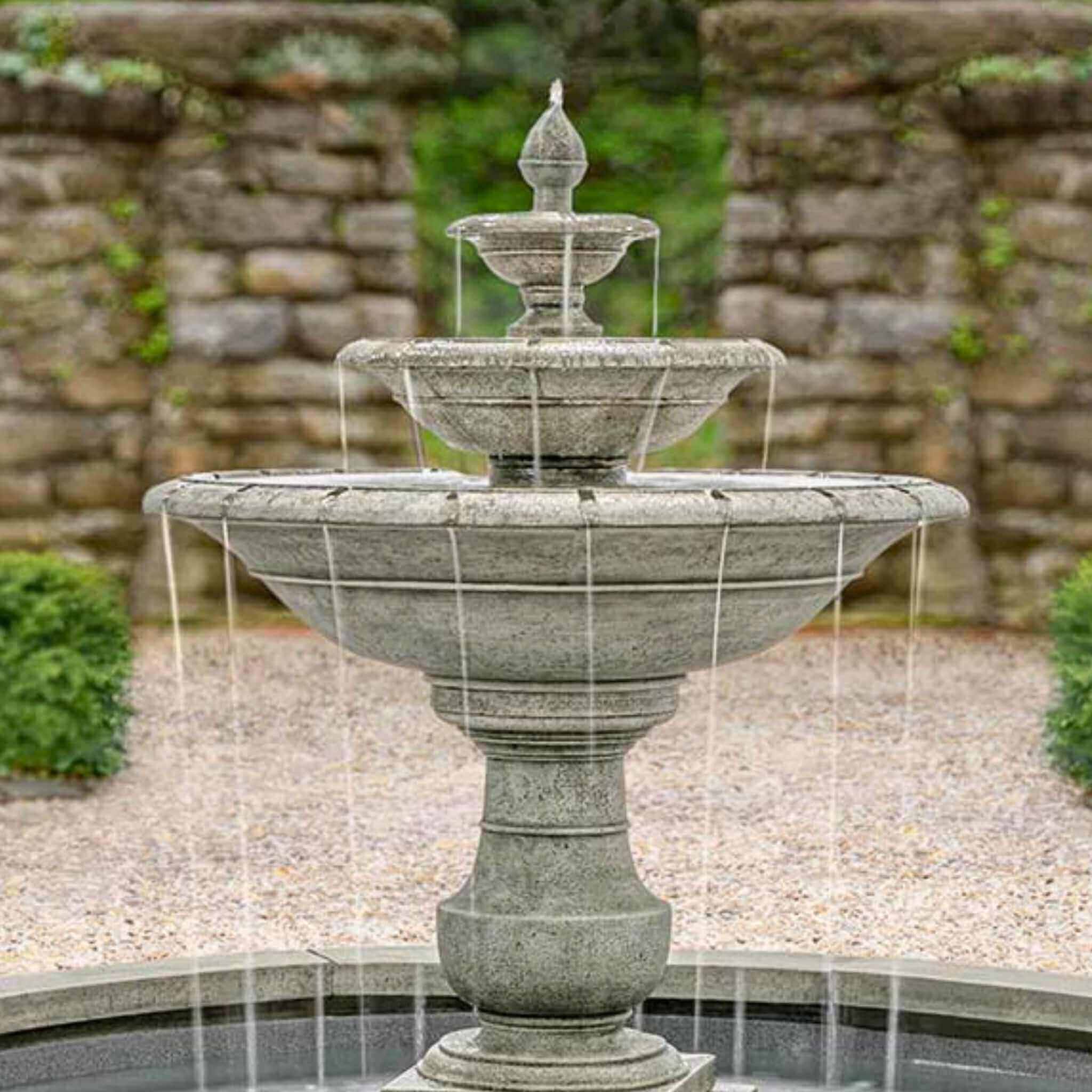 Savannah Estate 3-Tier Concrete Fountain - Campania #FT423