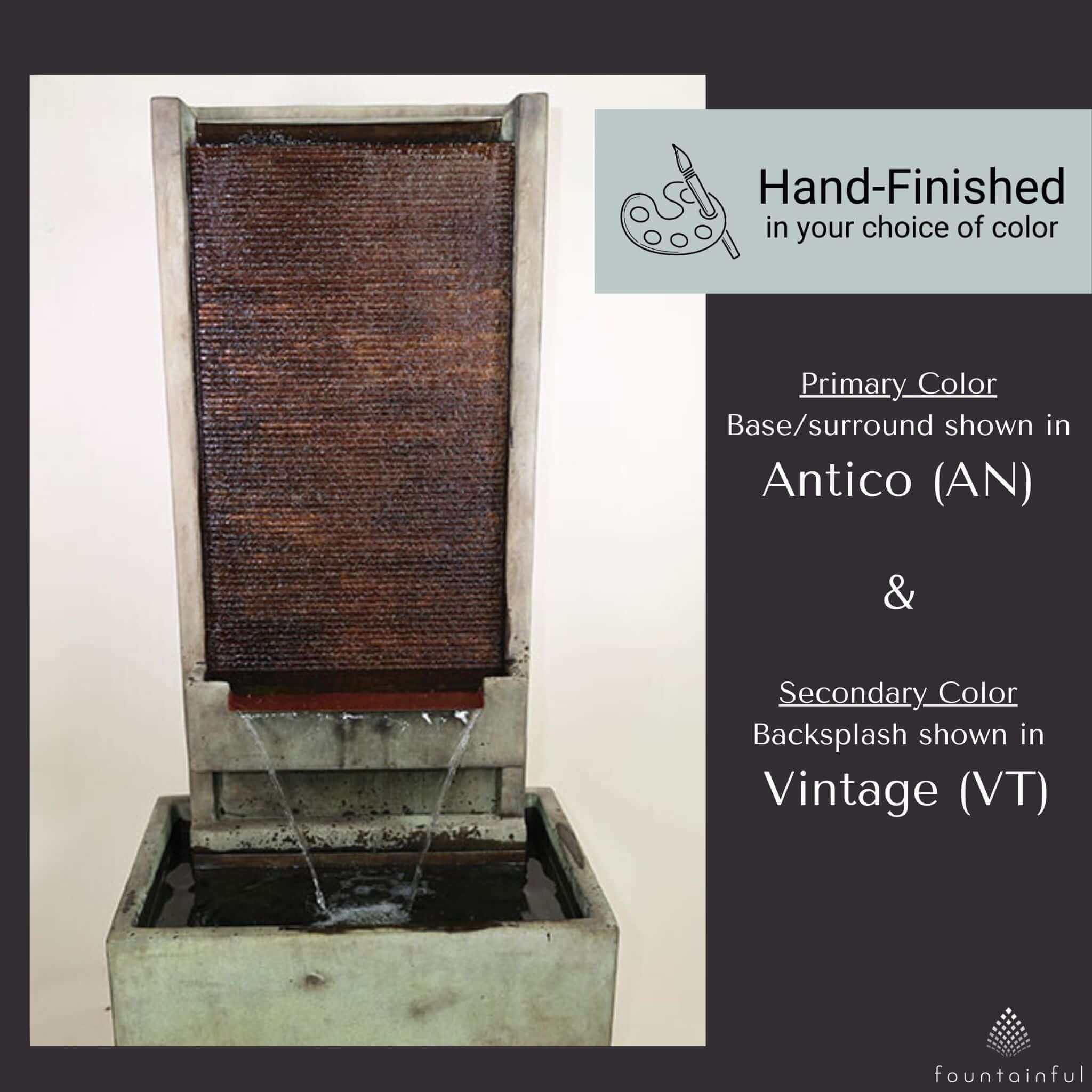 Brentwood Concrete Wall Fountain TALL - Giannini #1764