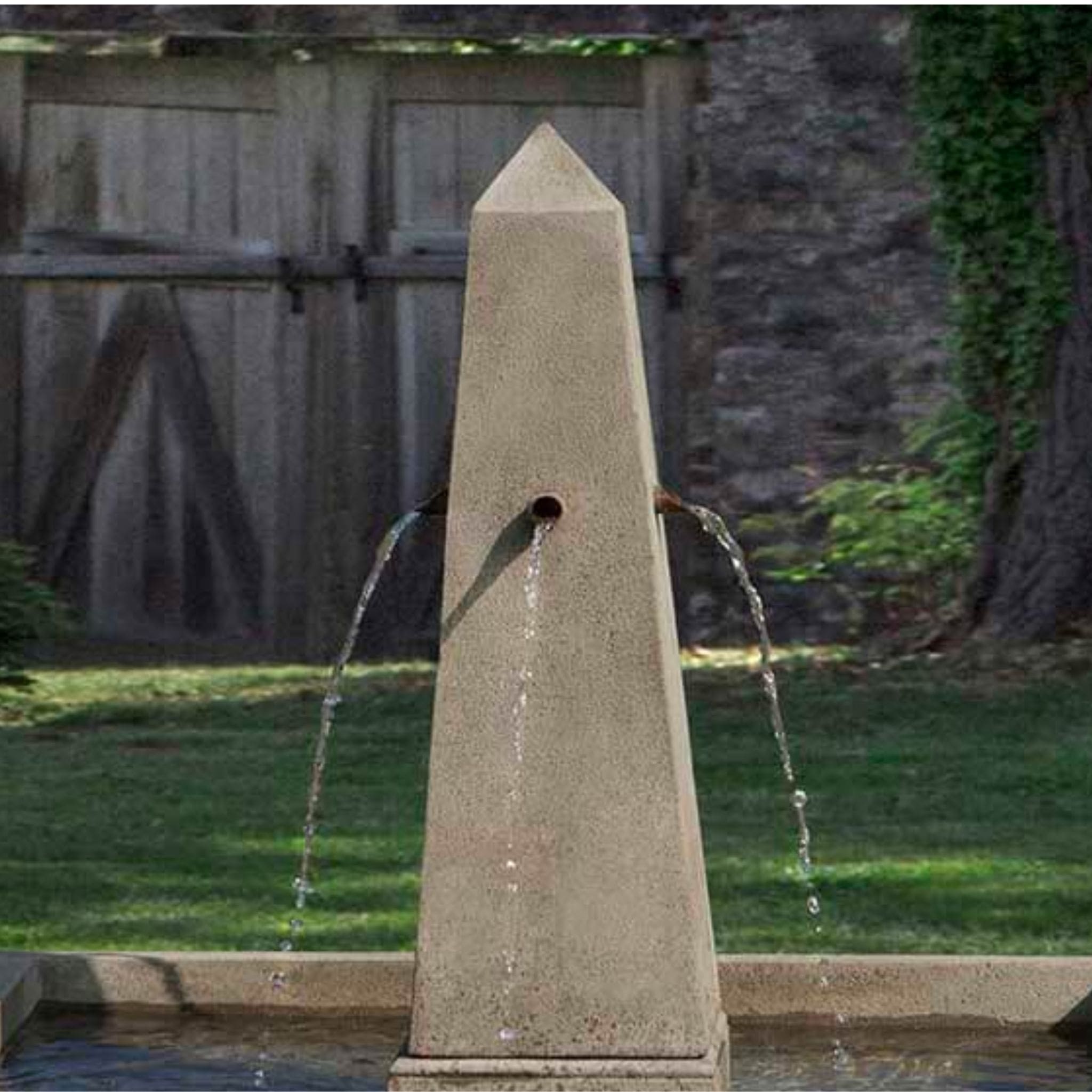 St. Remy Concrete Obelisk Pond Fountain - Campania #FT281
