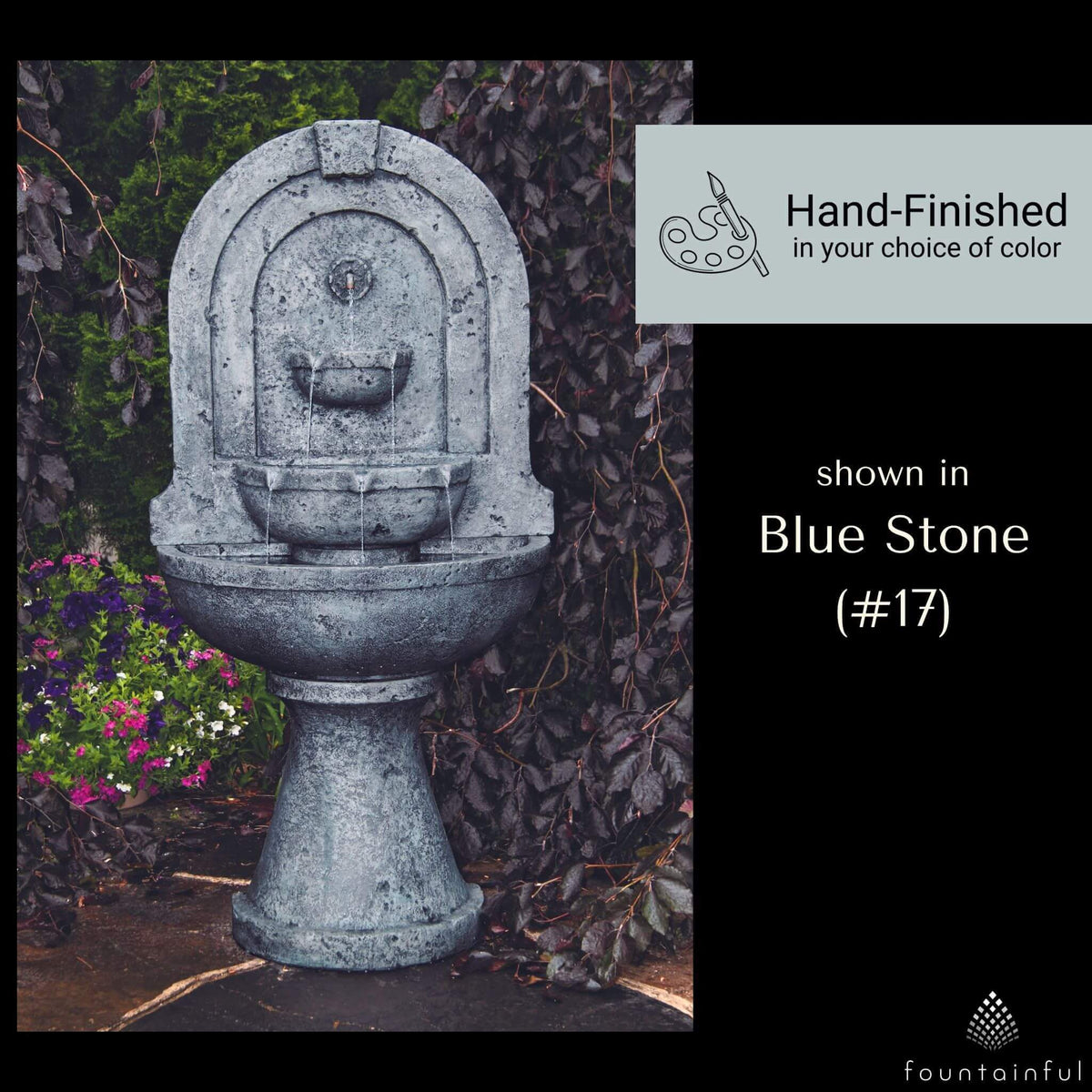 Laveen Arch Concrete Wall Fountain - Massarellis #3845