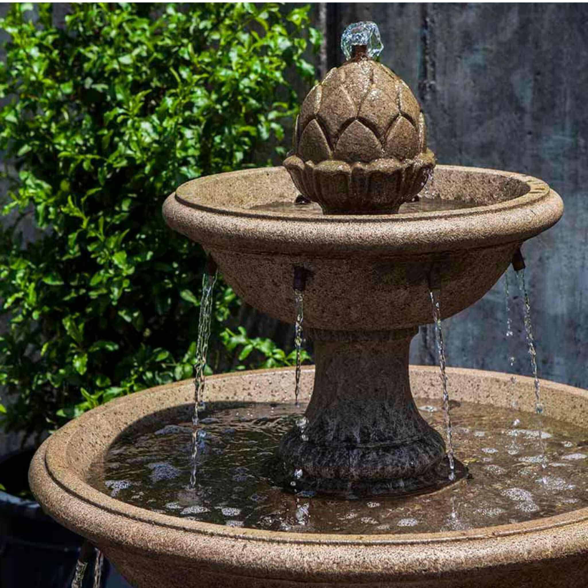 La Mirande 2-Tier Concrete Fountain - Campania #FT289