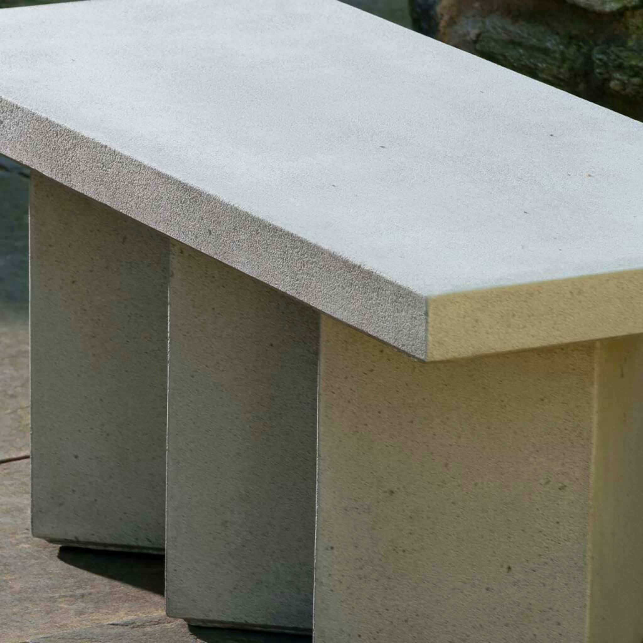 Accordion Short Concrete Garden Bench - Campania #BE150