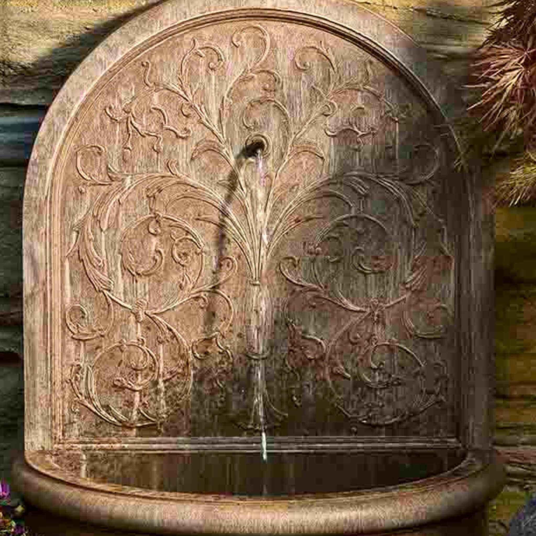 Corsini Concrete Wall Fountain - Campania #FT171