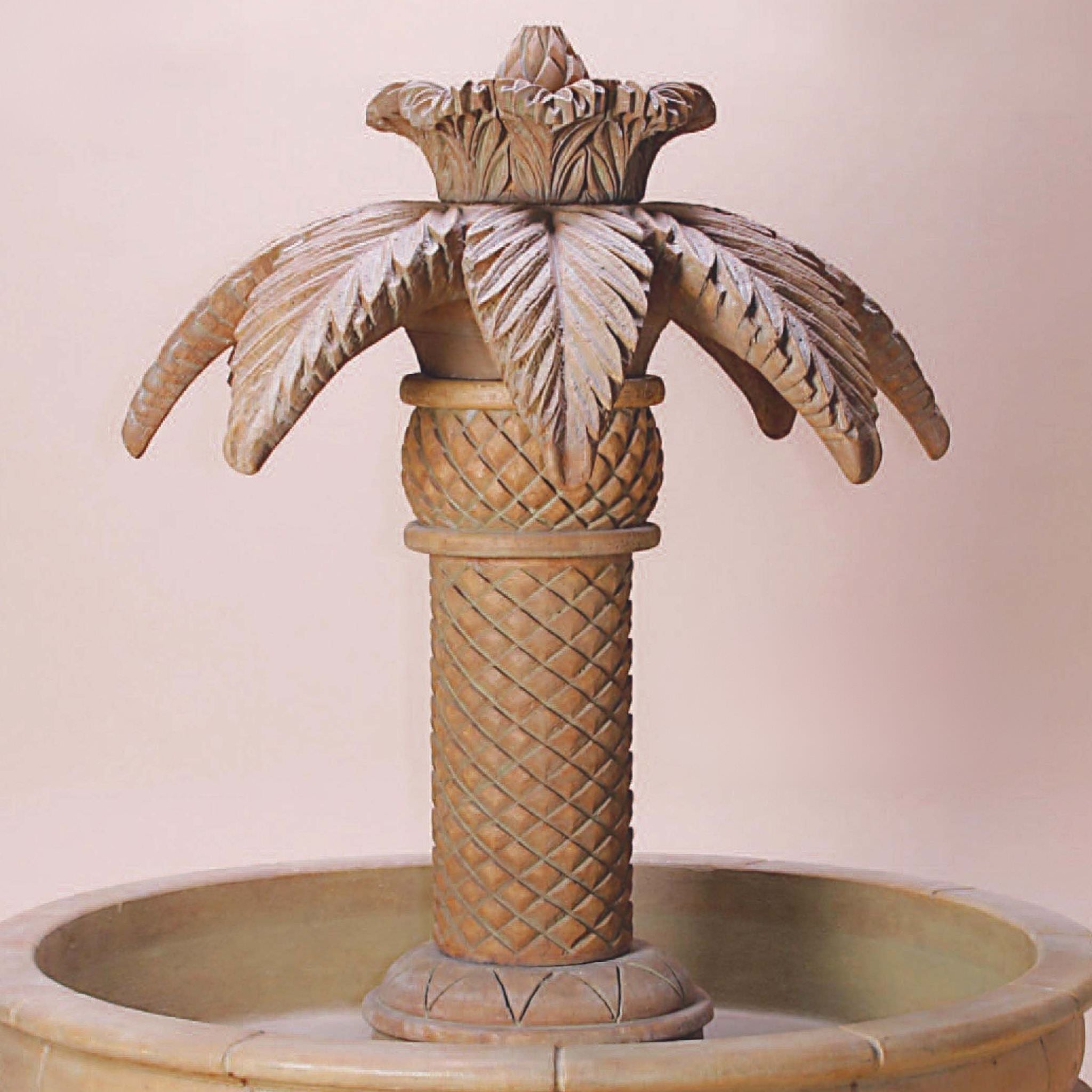 Palm Springs Large Concrete Pond Fountain - Giannini #1151