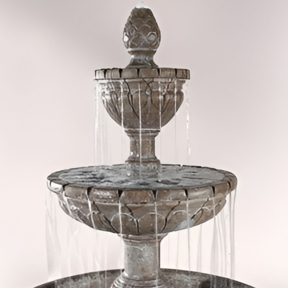 Geneva 2-Tier Fountain in 46" Basin - Fiore #LG164F46