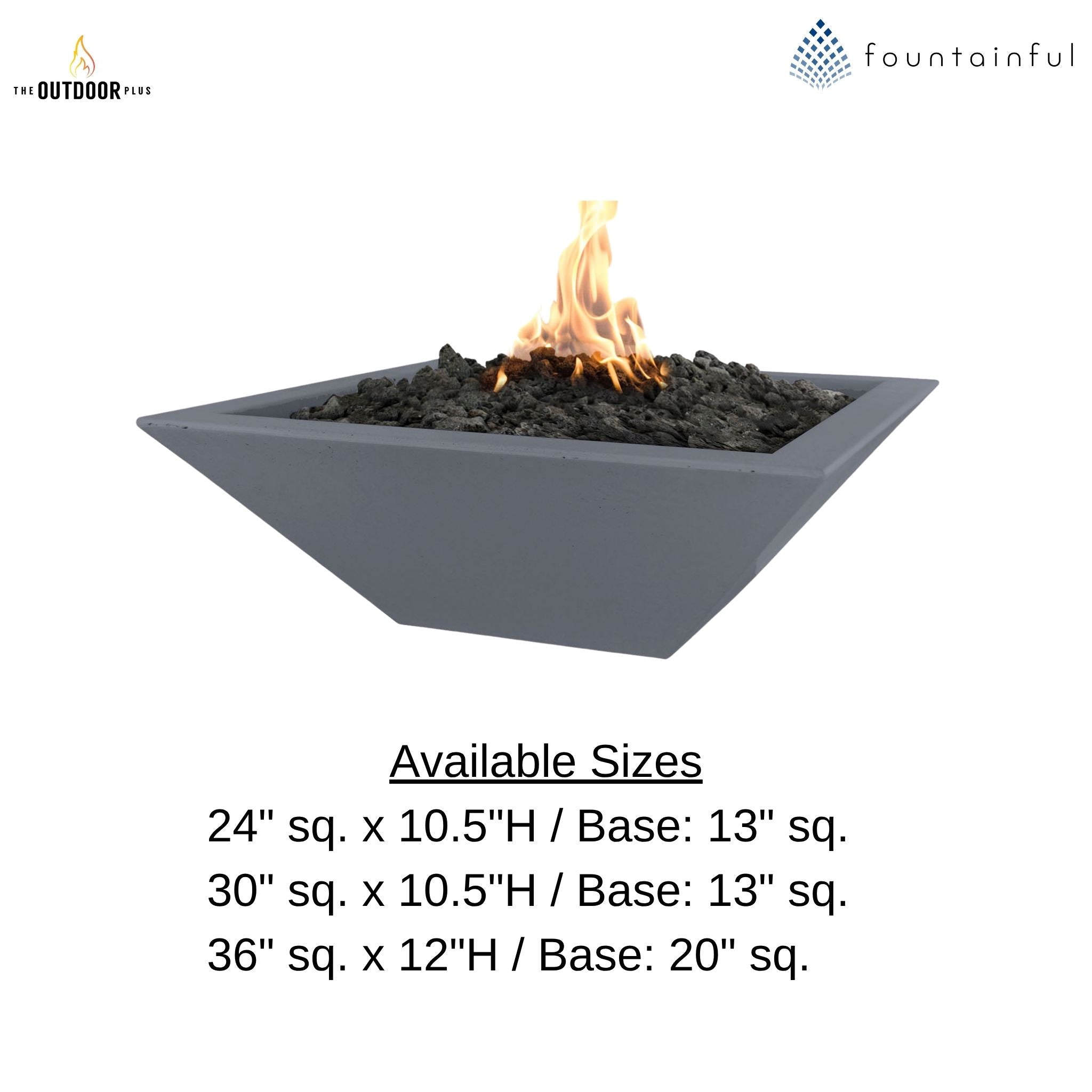 Maya Concrete Fire Bowl - The Outdoor Plus