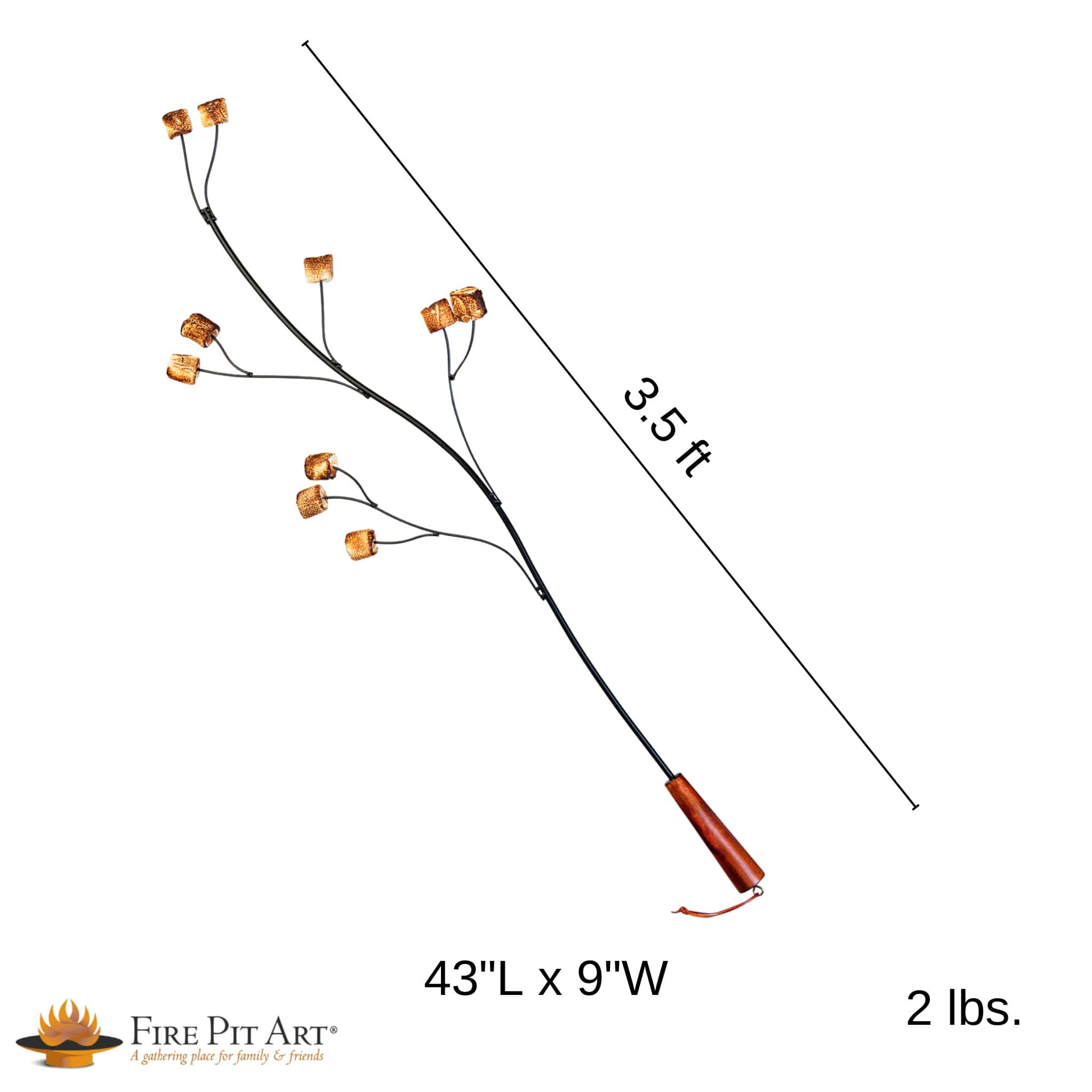 Roasting Stick for Marshmallows - Fire Pit Art