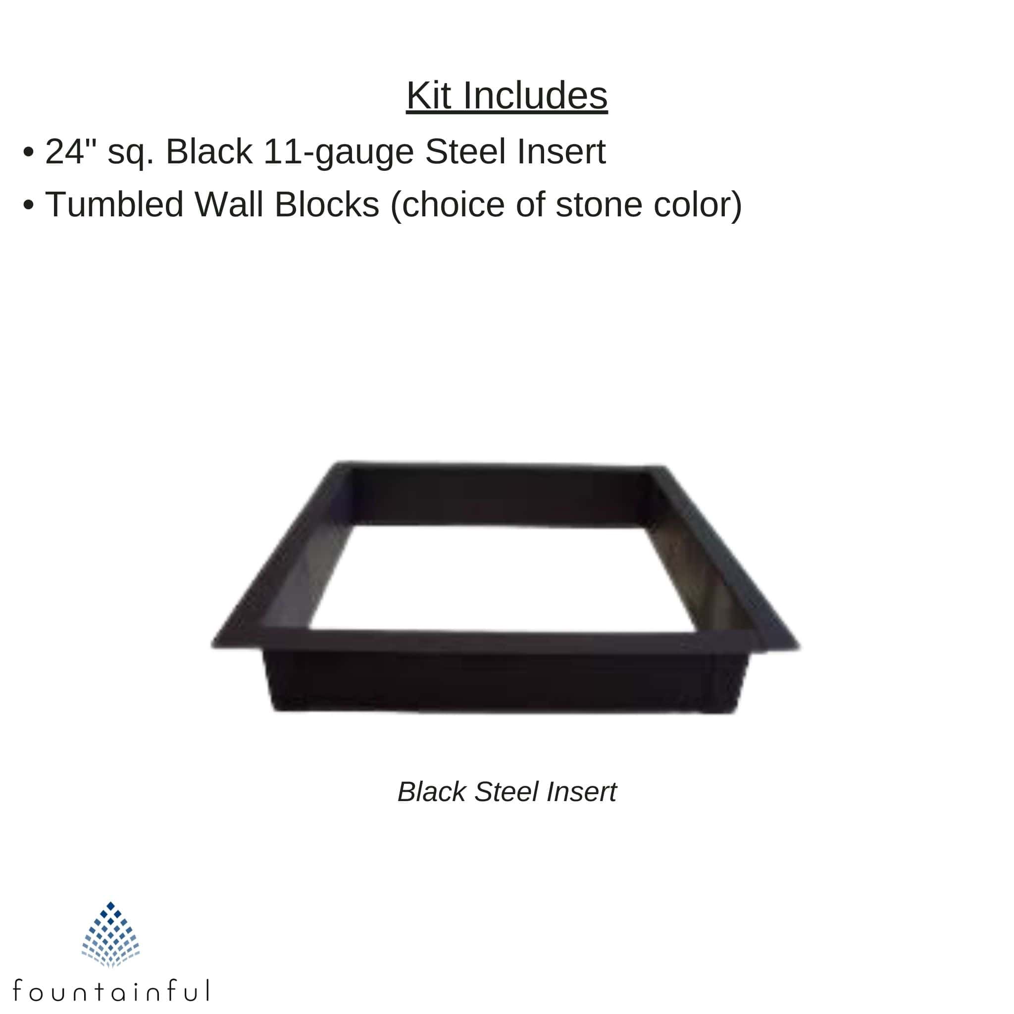 DIY Square Wood Burning Fire Pit Kit