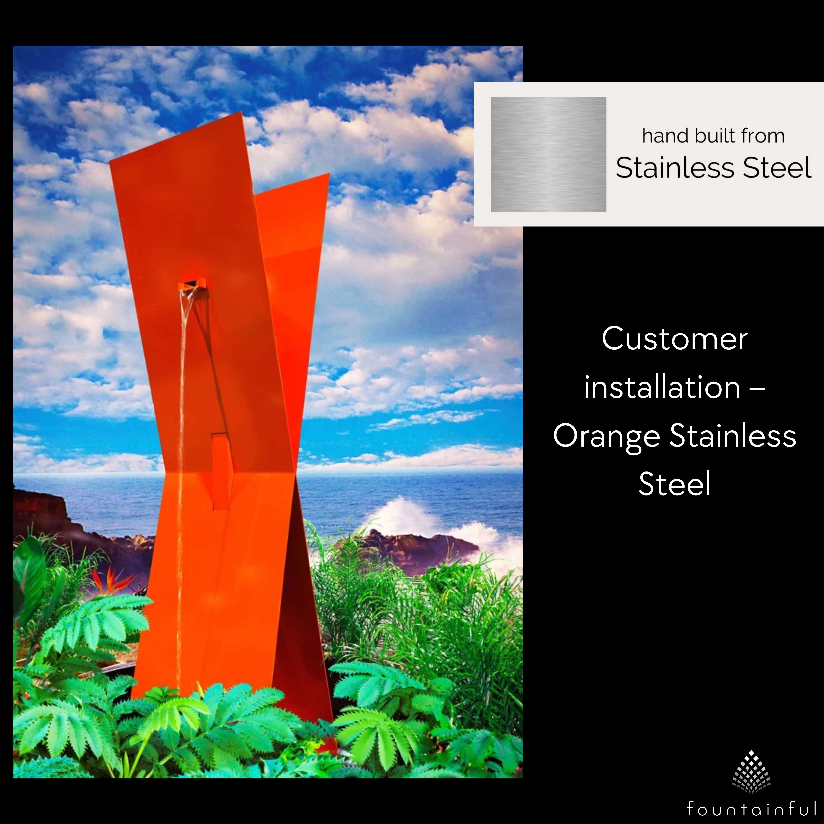 X1 Modern Fountain in Steel