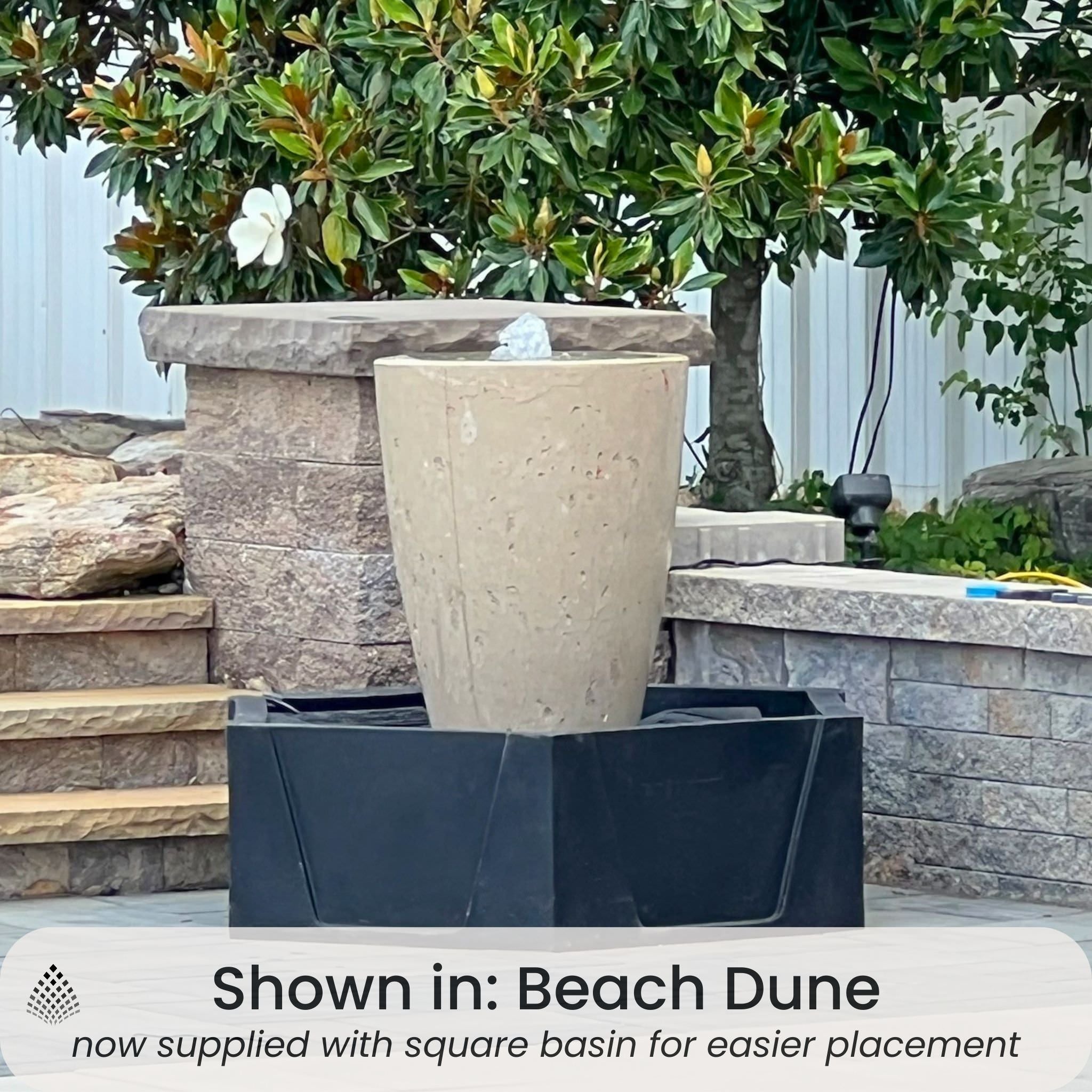 Vase 360° Spillway Concrete Fountain - Complete Kit