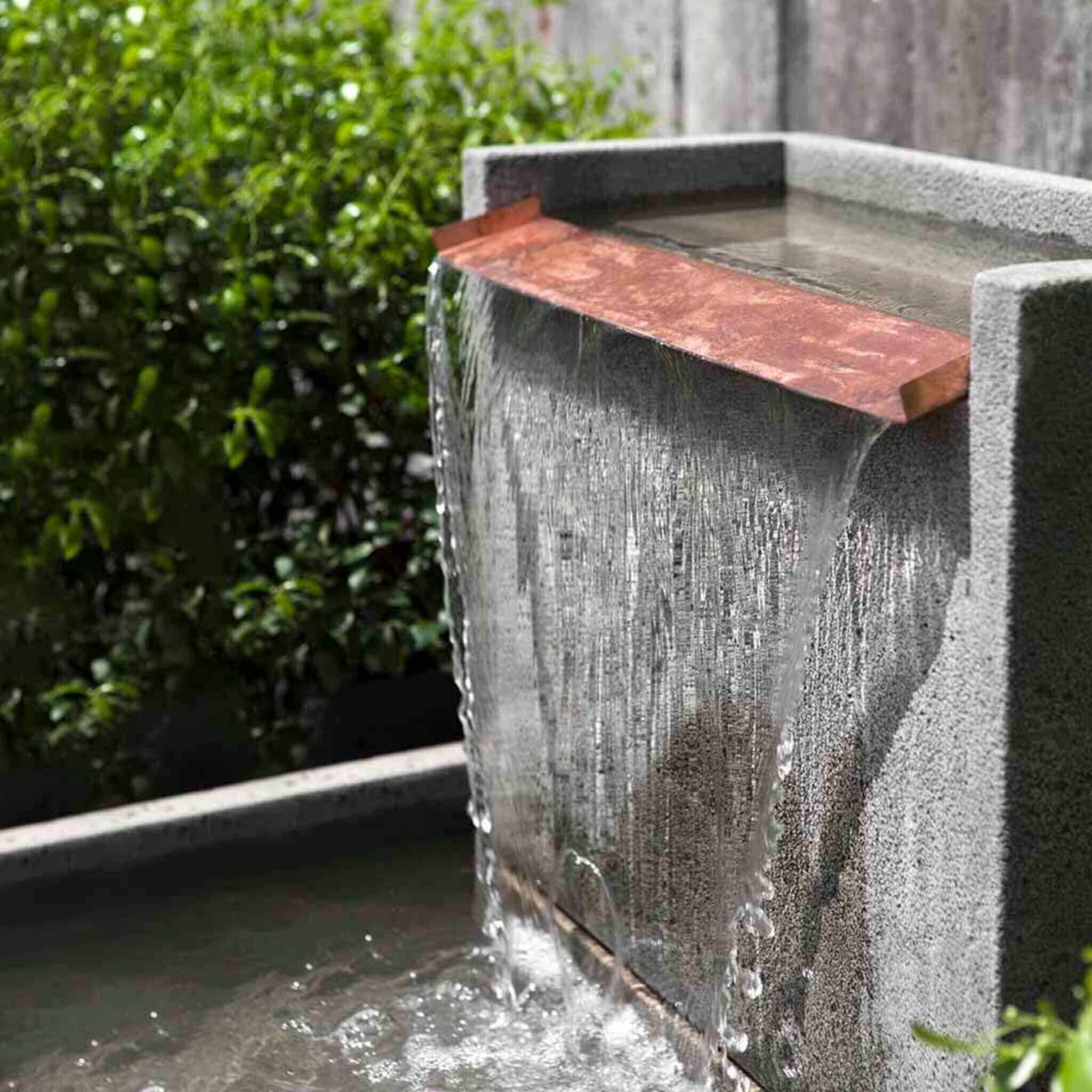 Falling Water 2 Concrete Wall Fountain - Campania #FT295