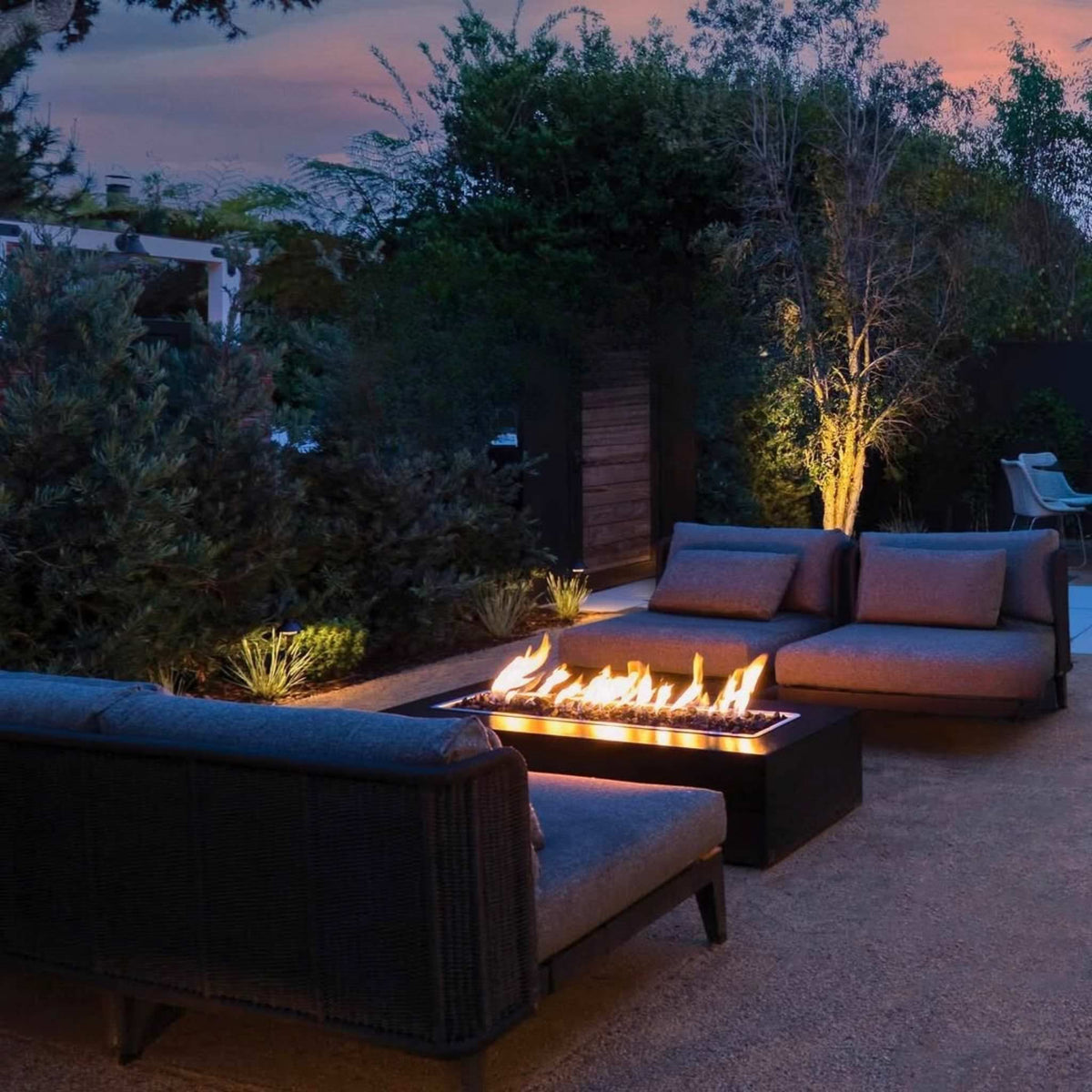 Regal Steel Gas Fire Pit - The Outdoor Plus