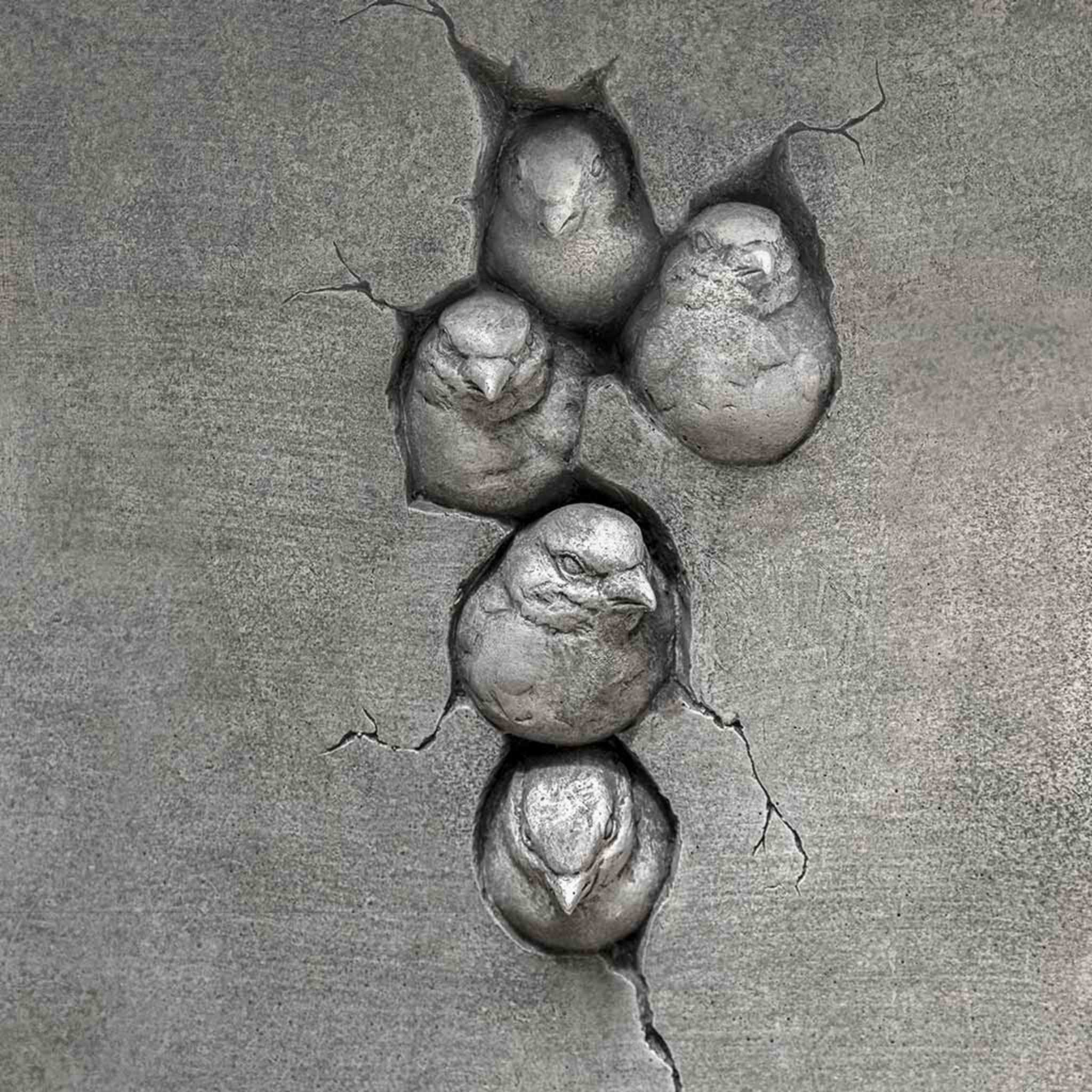 Birdhouse Concrete Garden Bench - Campania #BE144