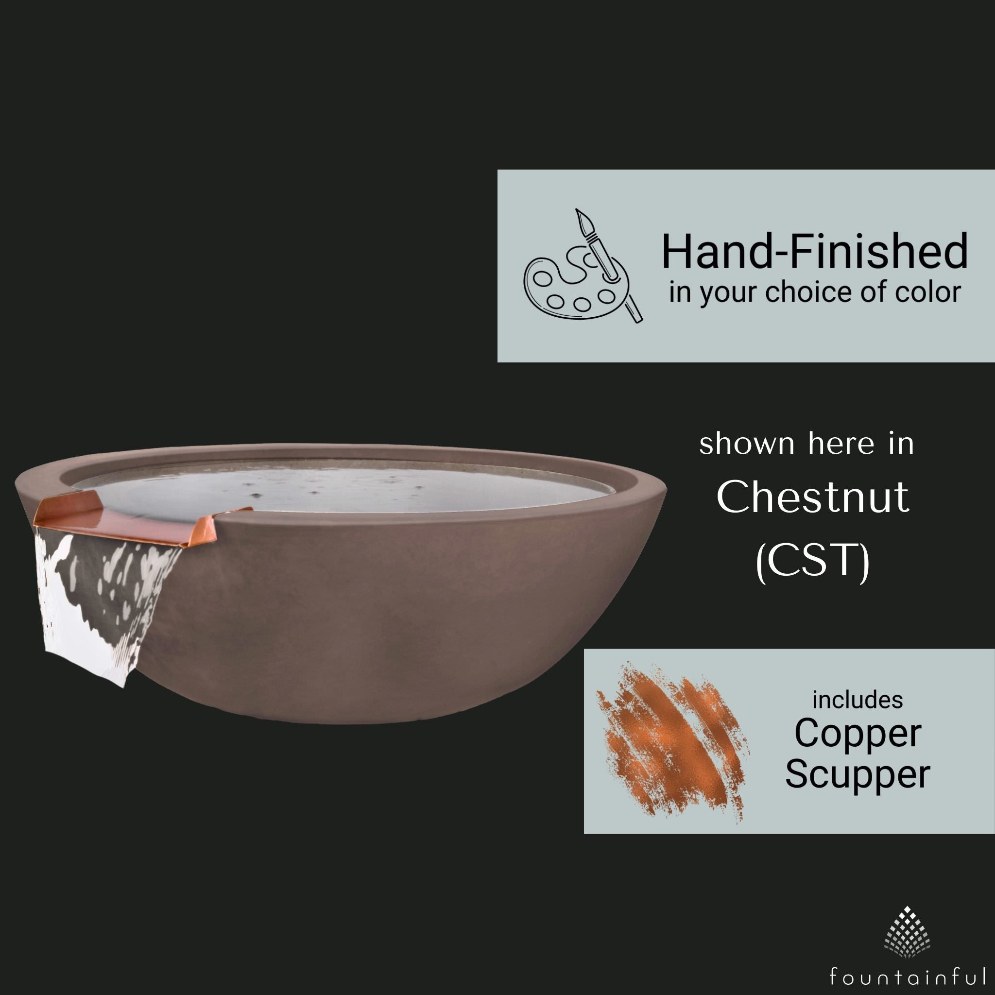 Sedona Concrete Water Bowl - The Outdoor Plus